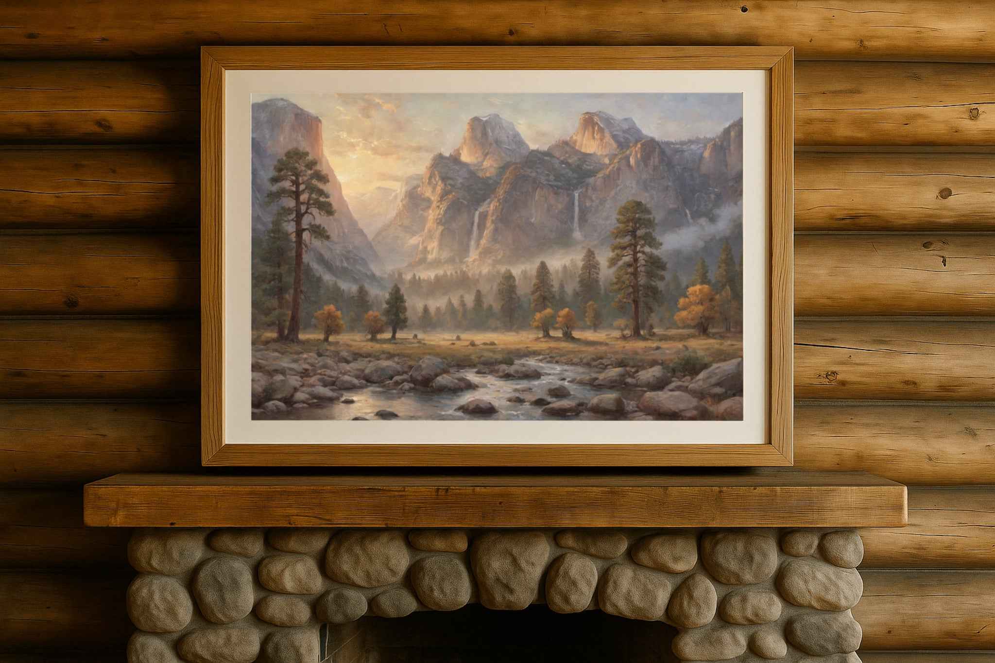 Granite Valley Poster Canvas Yosemite National Park Collection