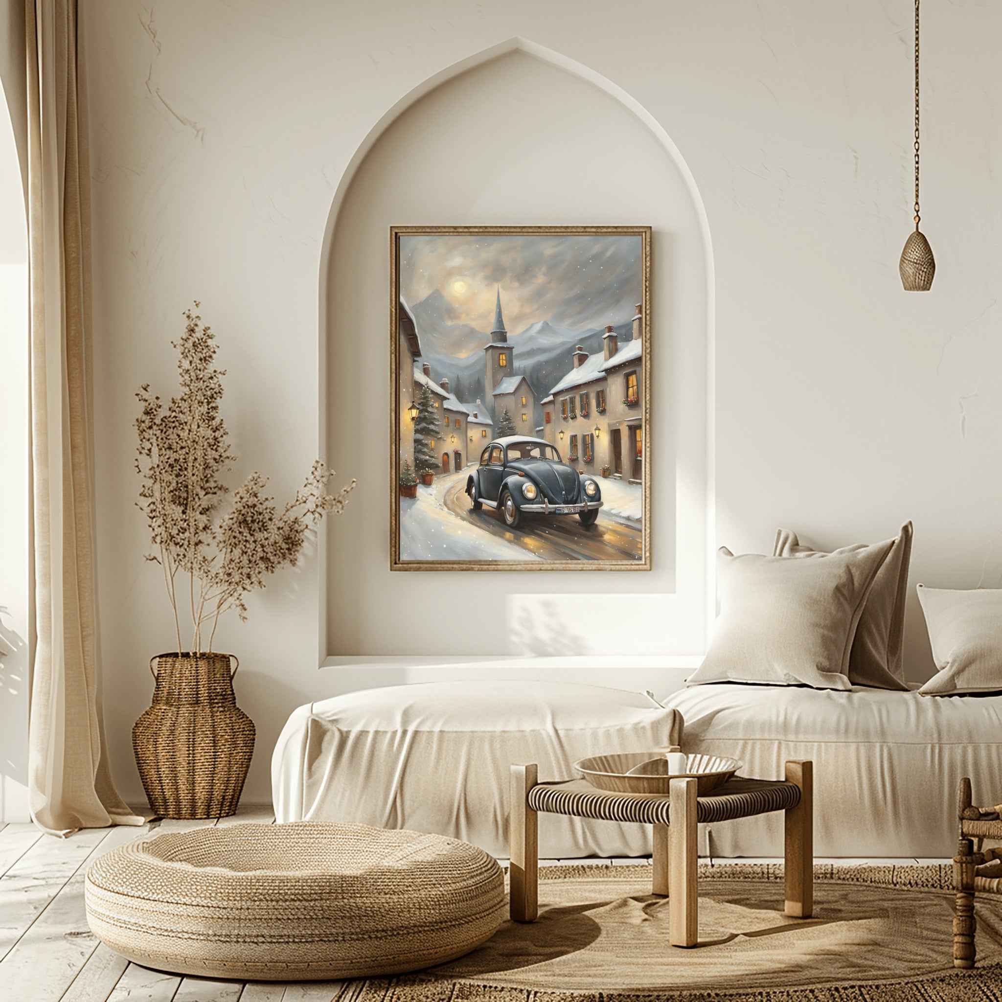 1967 Love Bug Classic - Winter Edition | Poster Canvas