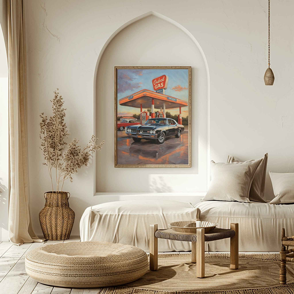 1964 GTO Muscle Pioneer - Gas Station Edition | Poster Canvas - AquilVision