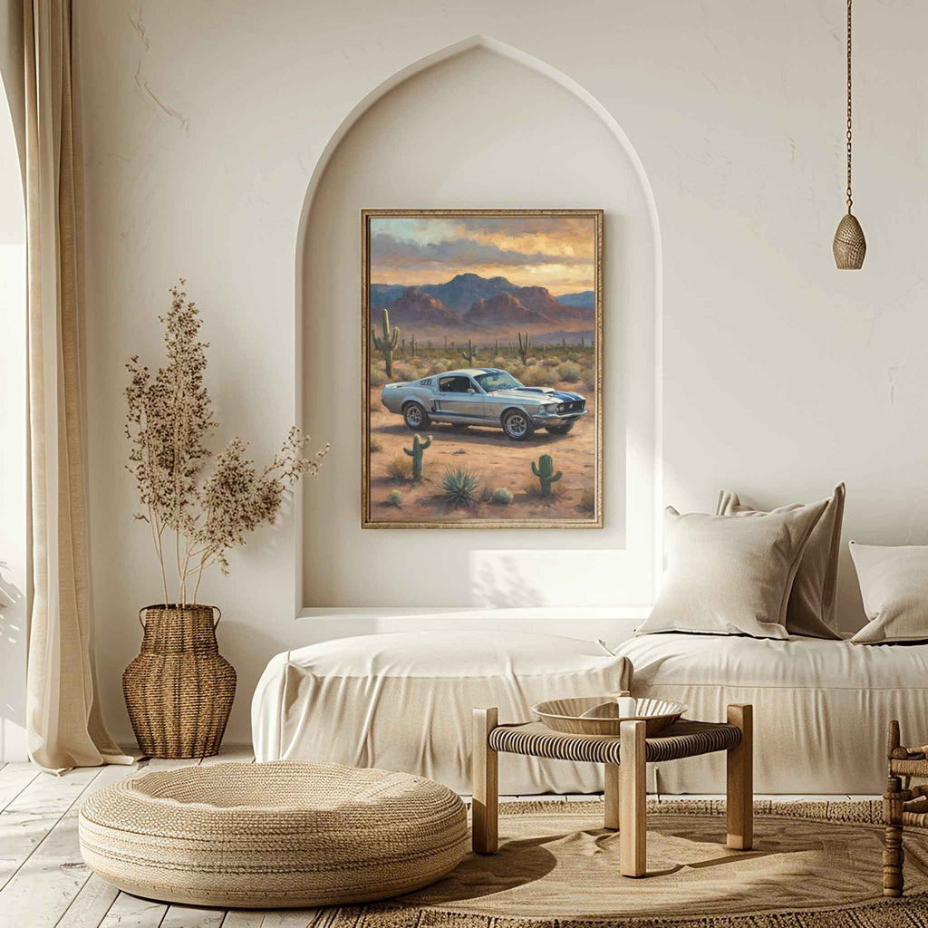 1968 Shelby Muscle Icon - Desert Edition | Poster Canvas - AquilVision