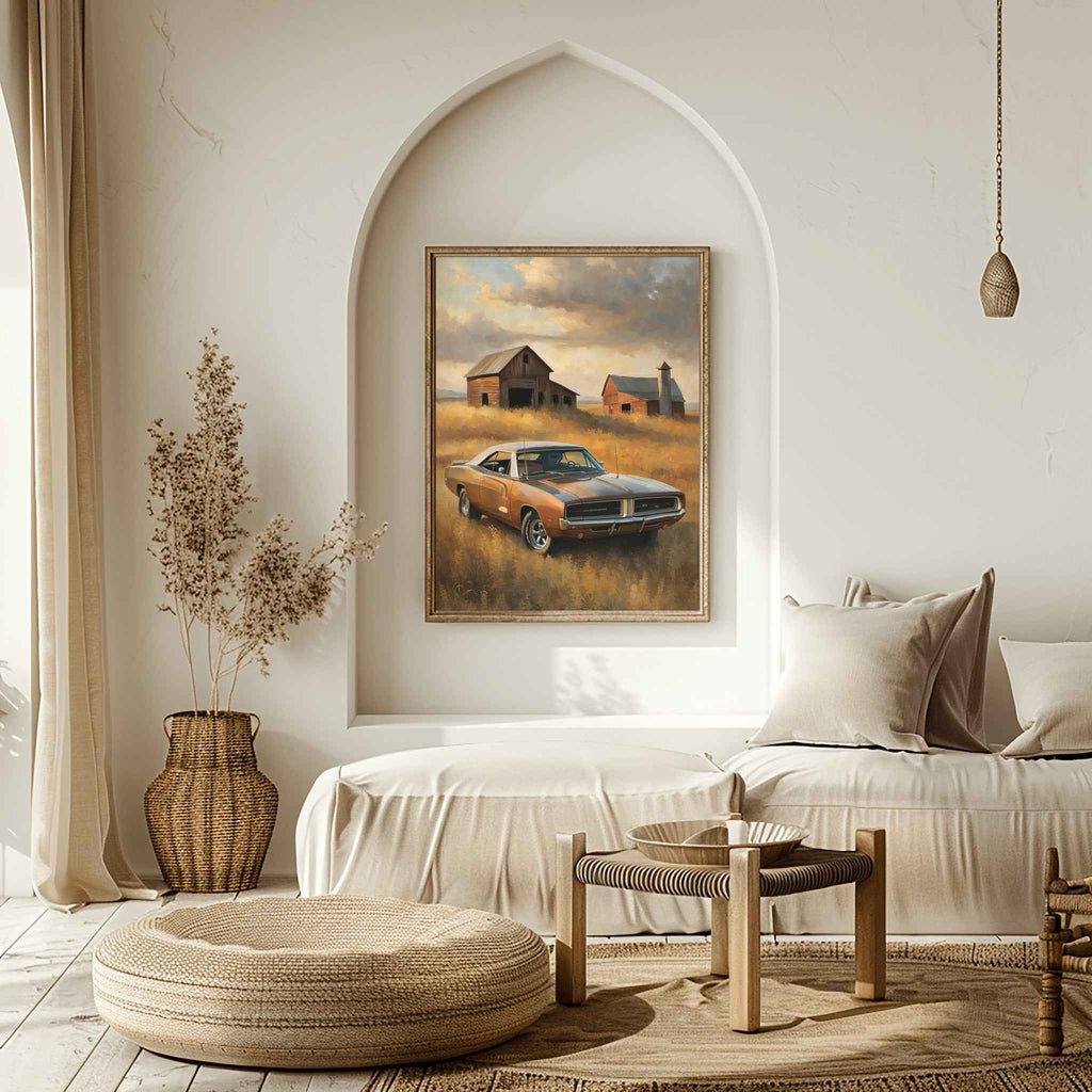 1969 RT Charger Power - Barn Edition | Poster Canvas - AquilVision
