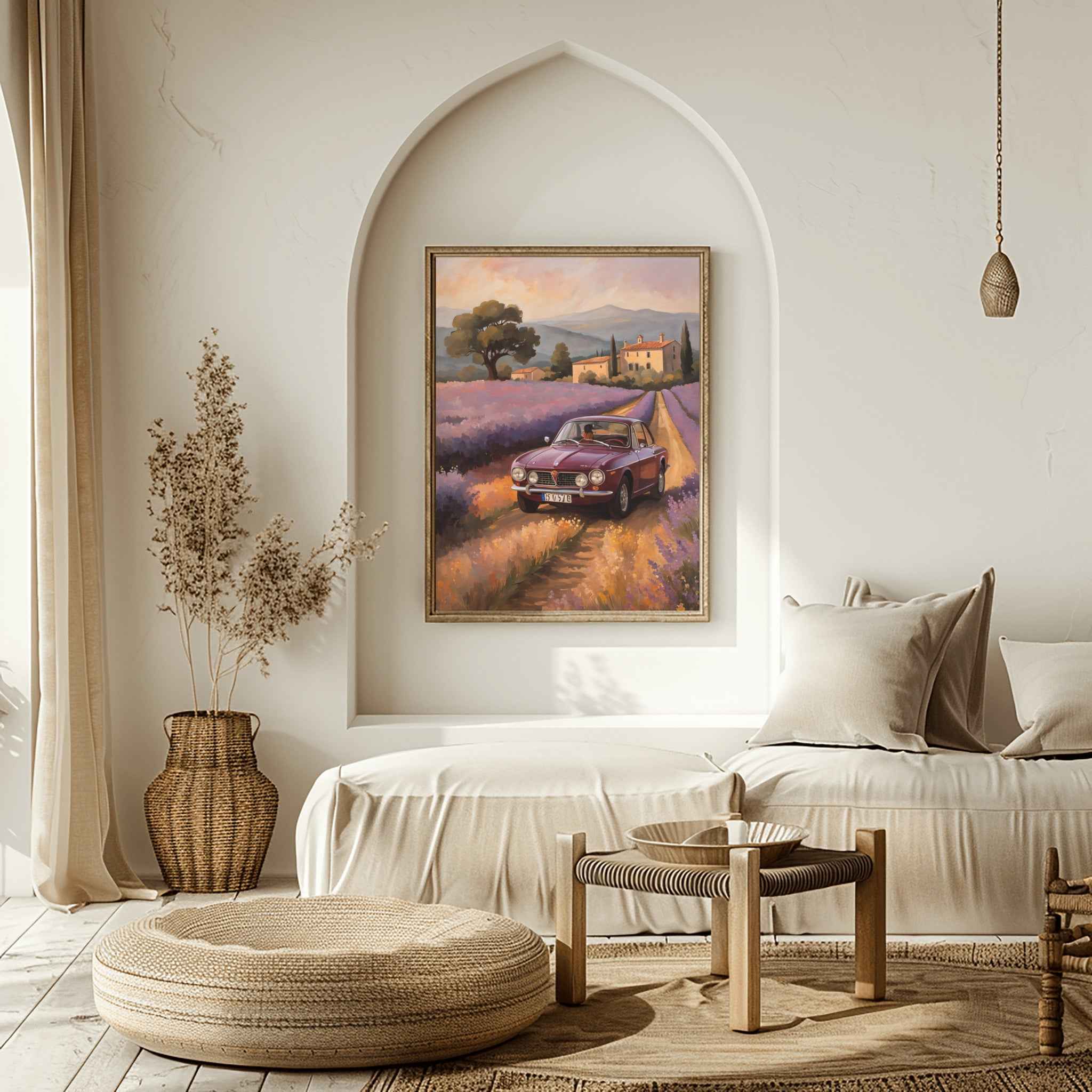 1972 Lancia Rally Warrior - Lavender Edition | Poster Canvas