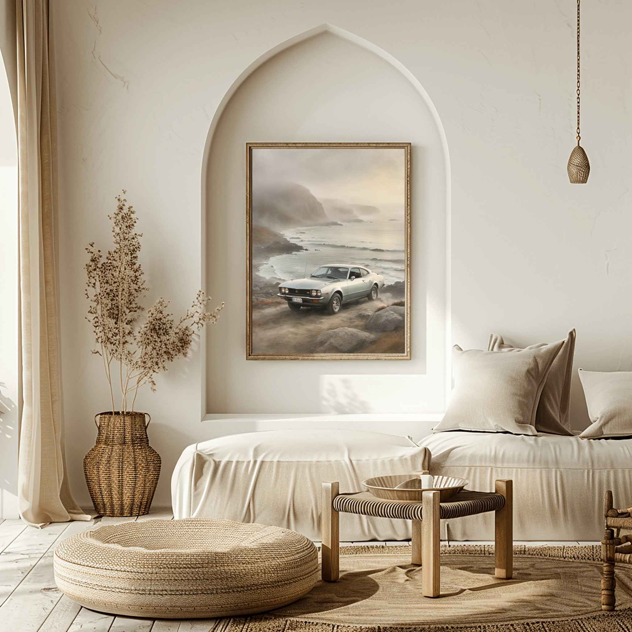 1974 Japanese GT Pioneer - Coastal Edition | Poster Canvas - AquilVision