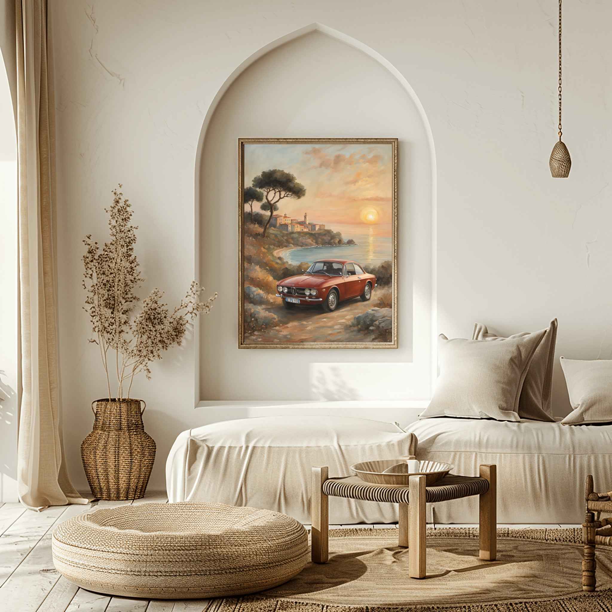 1972 Lancia Rally Warrior - Sunset Edition | Poster Canvas - AquilVision