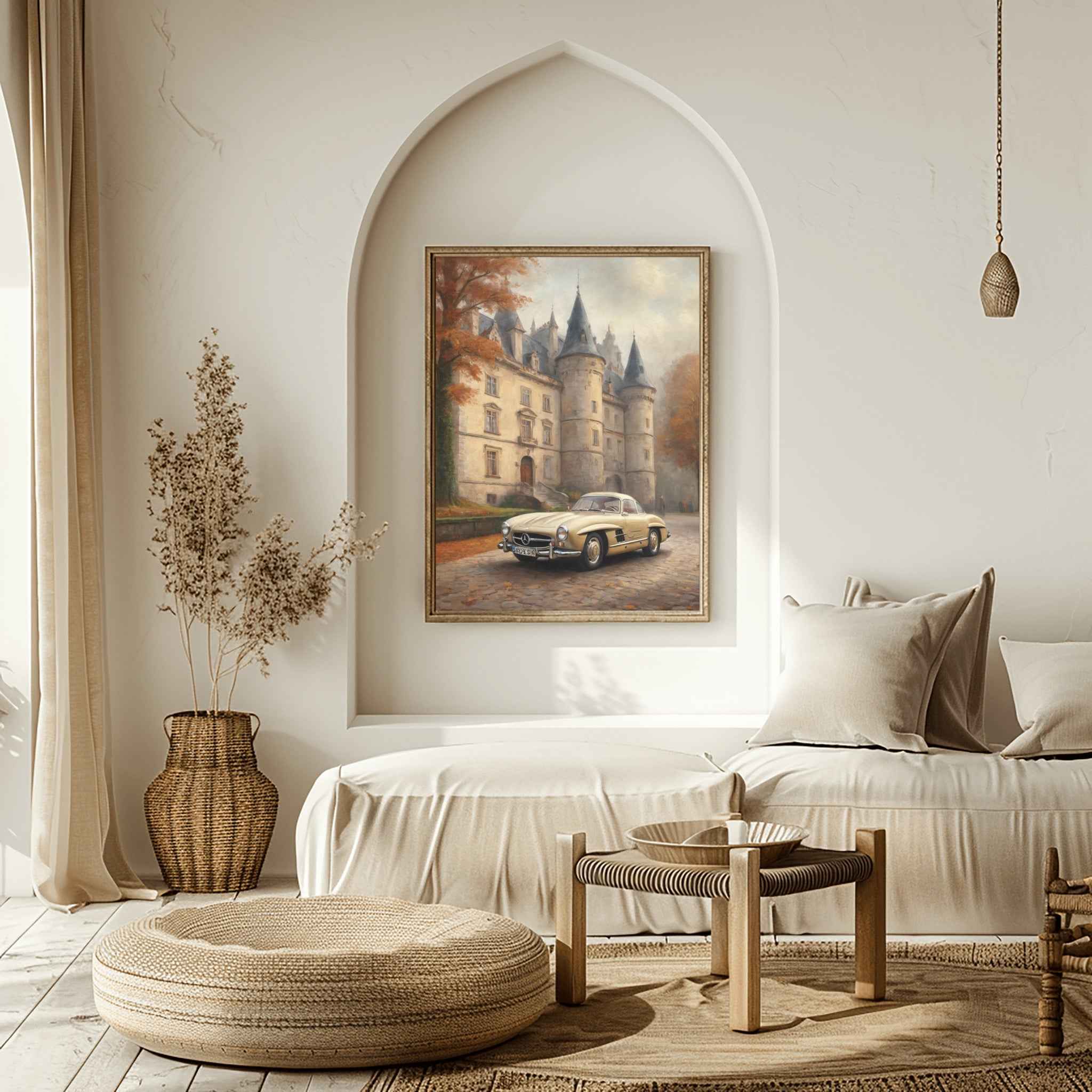 1955 German Gullwing Icon - Castle Edition | Poster Canvas - AquilVision