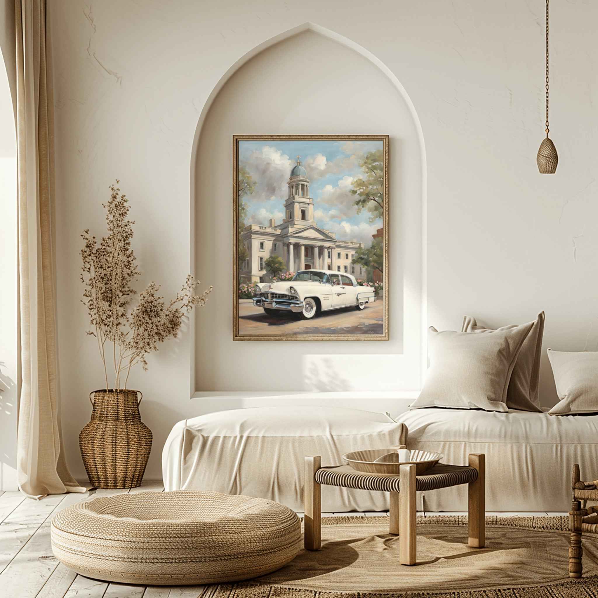 1956 American Formal Luxury Sedan - Town Edition | Poster Canvas - AquilVision