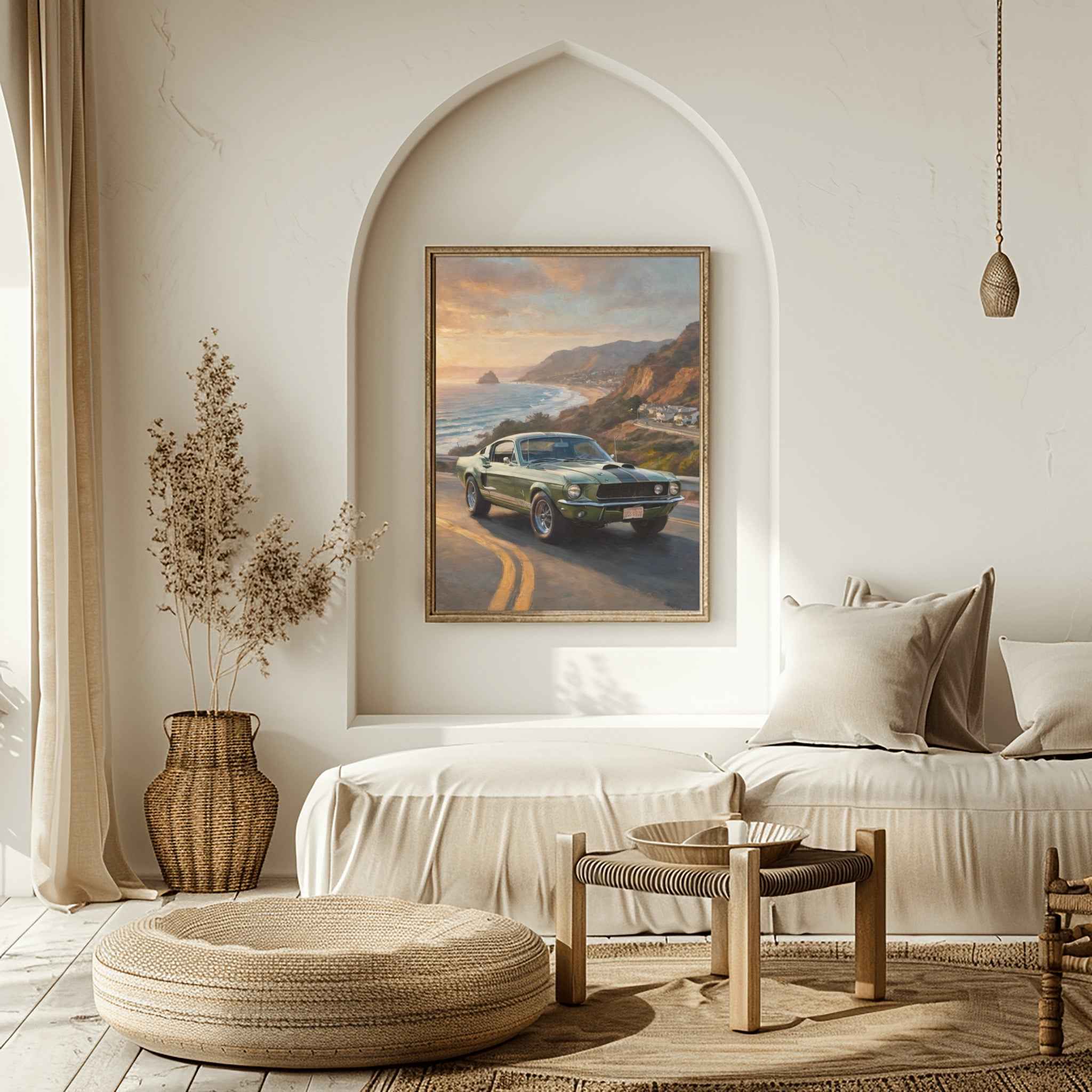 1968 Shelby Muscle Icon - Malibu Edition | Poster Canvas - AquilVision