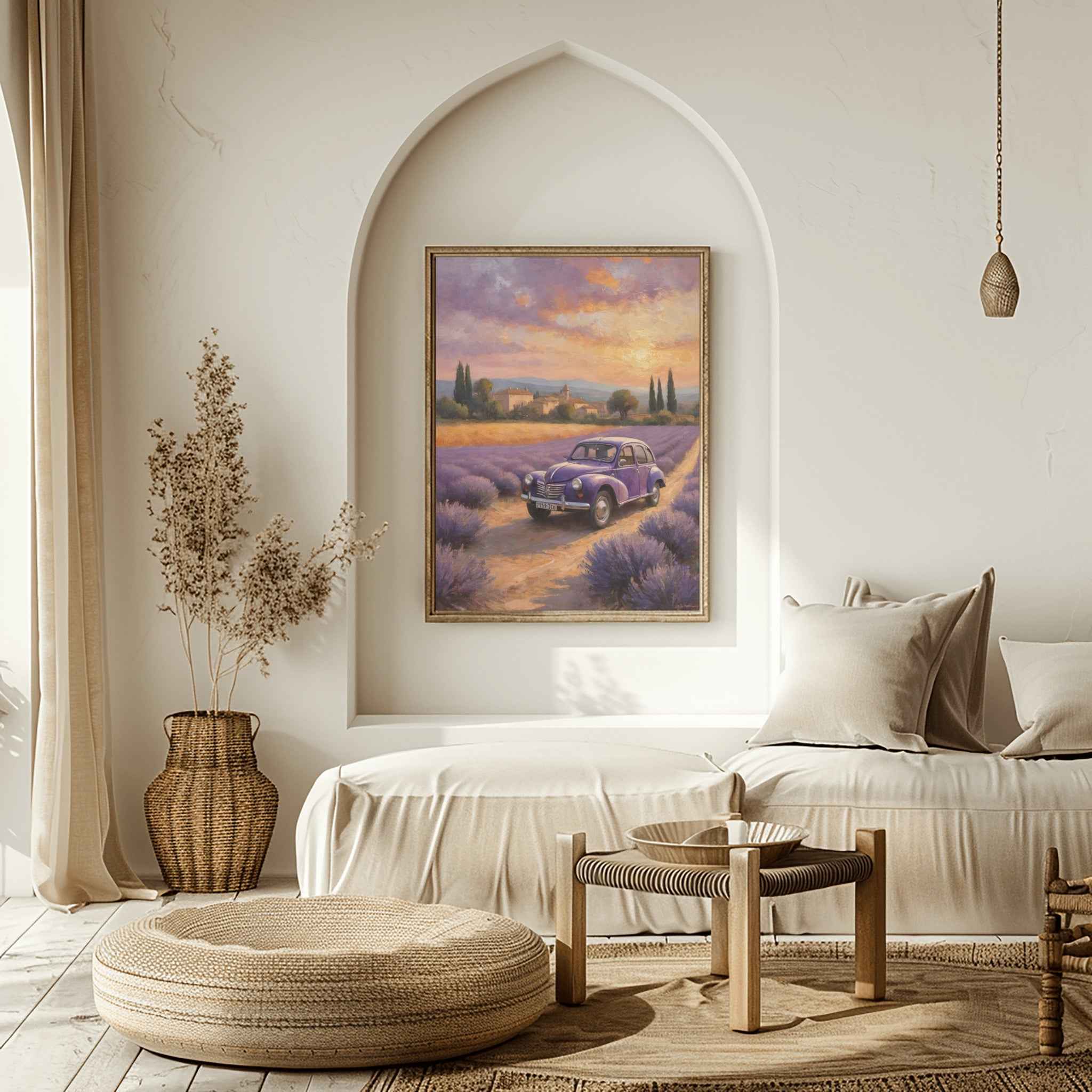 1952 French Economy Pioneer - Lavender Edition | Poster Canvas - AquilVision