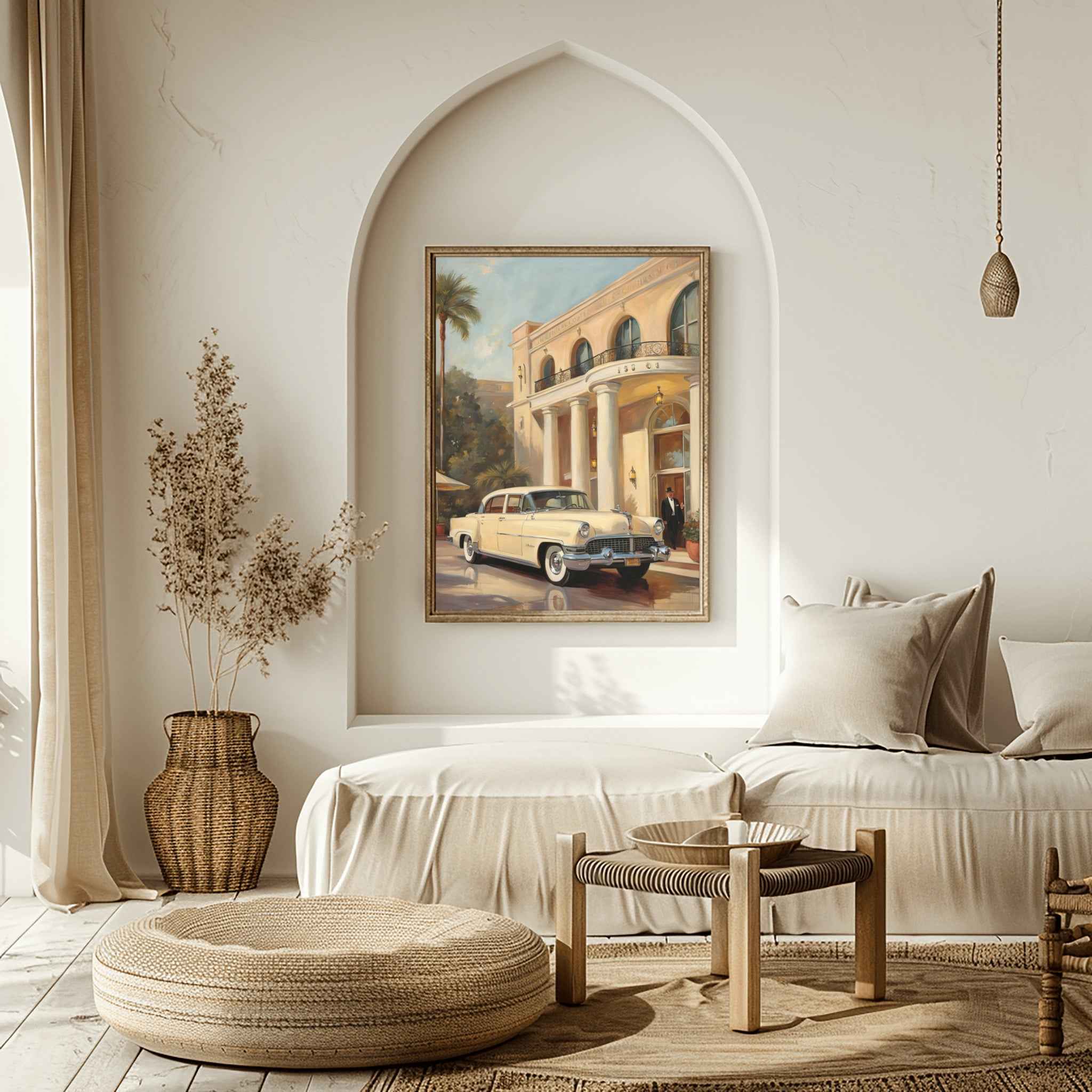 1956 American Formal Luxury Sedan - Hotel Edition | Poster Canvas - AquilVision