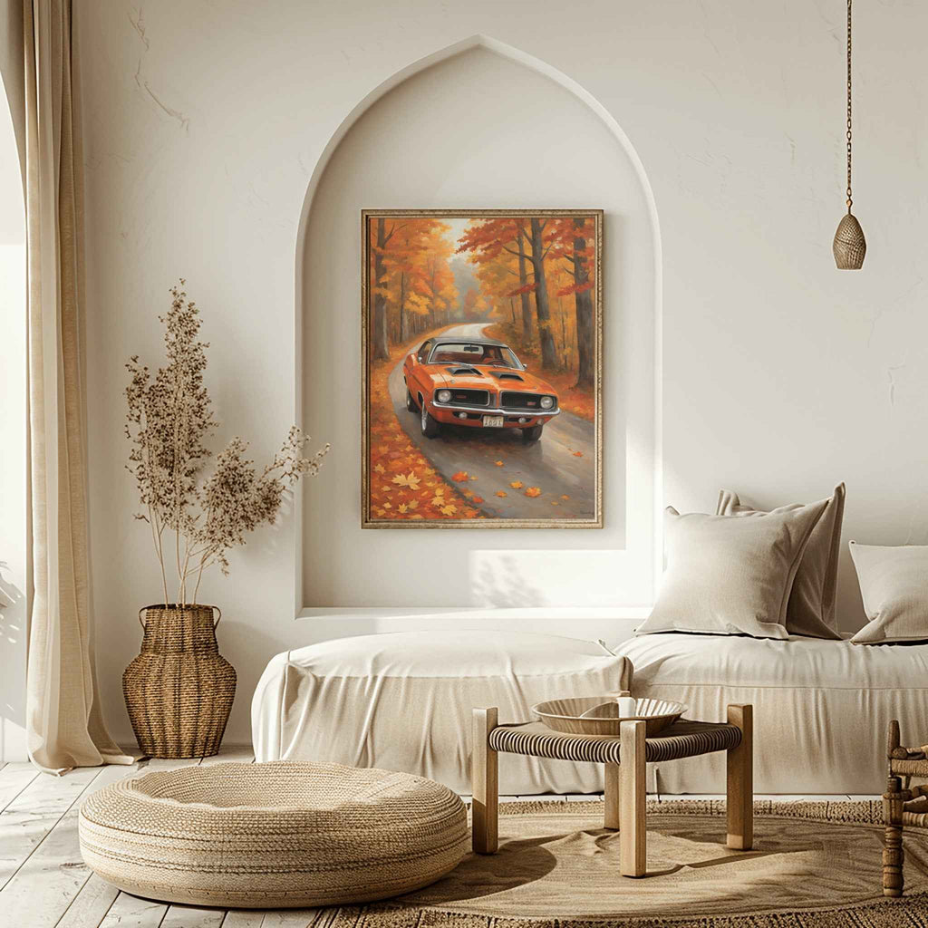 1970 Cuda High-Impact Era - Forest Edition | Poster Canvas - AquilVision