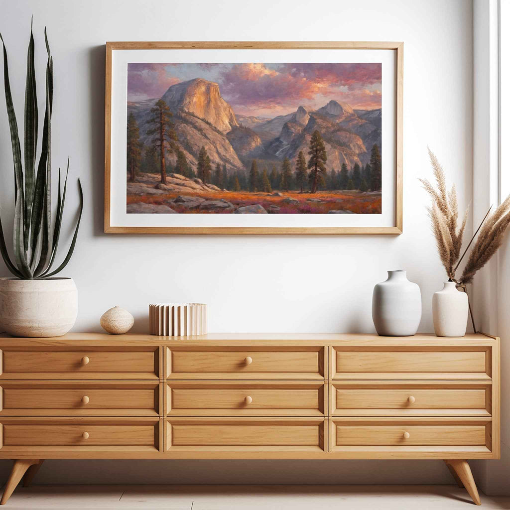 Half Dome Poster Canvas Yosemite National Park Collection