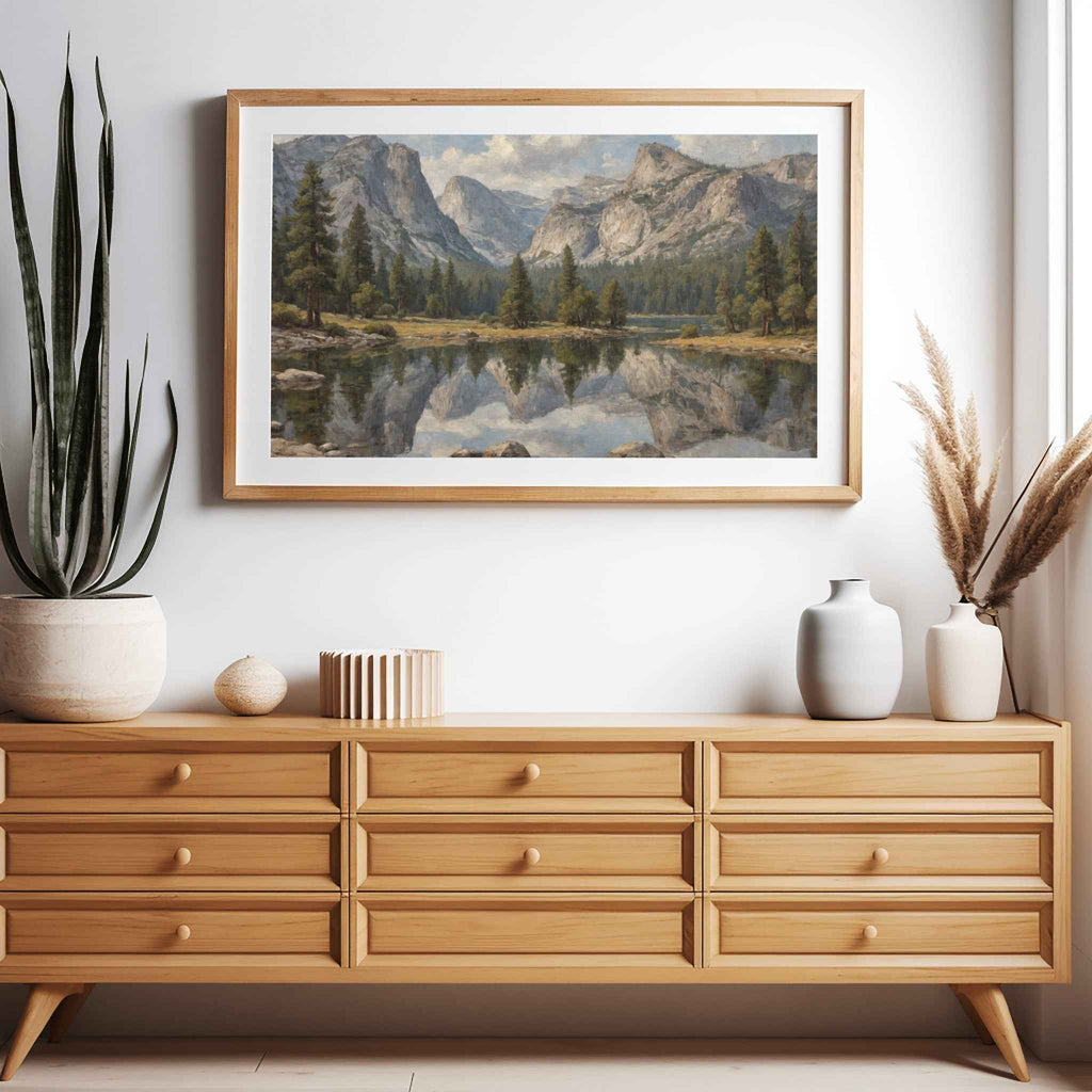 Mirror Lake Poster Canvas Yosemite National Park Collection
