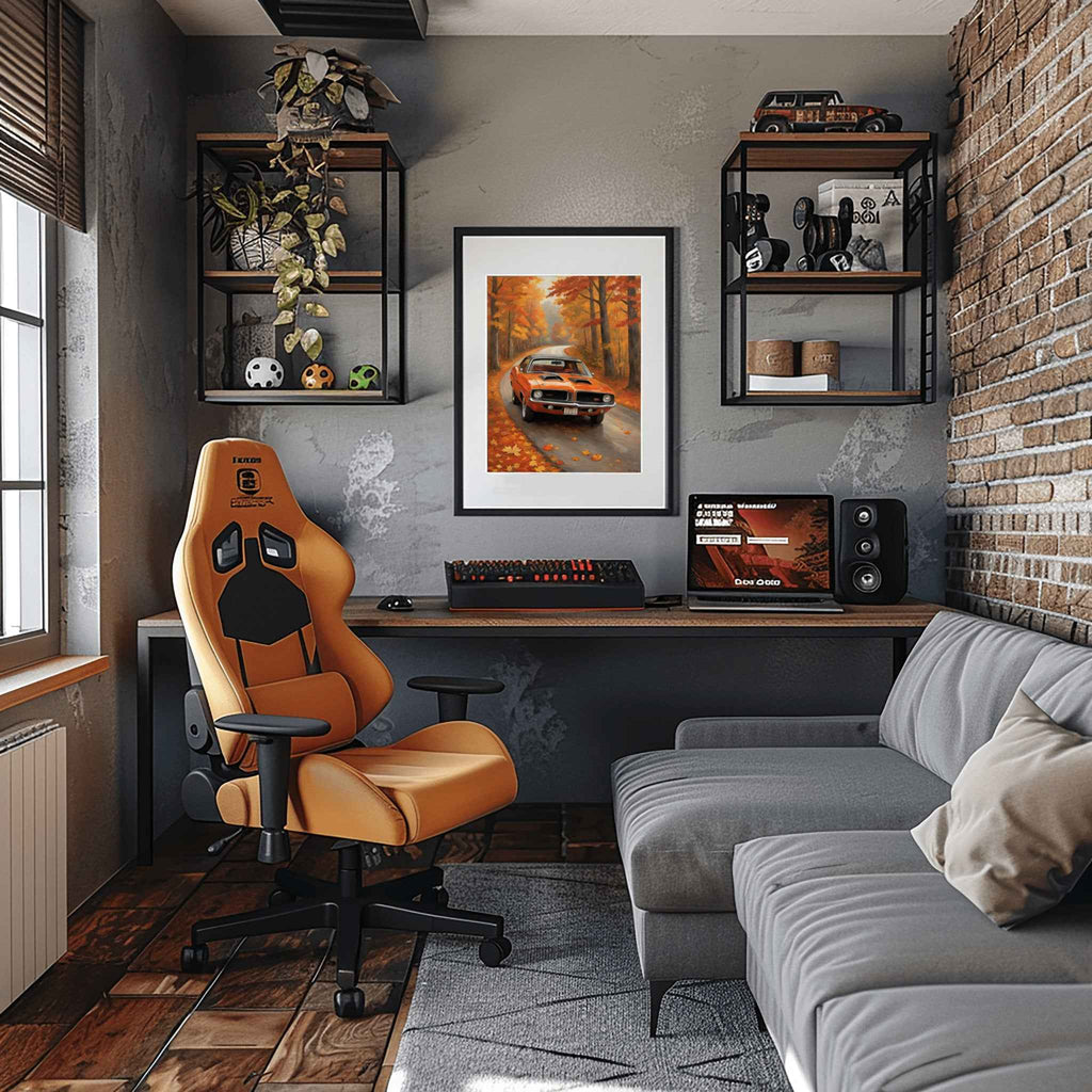 1970 Cuda High-Impact Era - Forest Edition | Poster Canvas - AquilVision