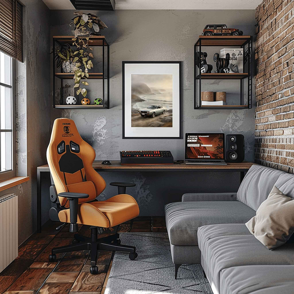 1974 Japanese GT Pioneer - Coastal Edition | Poster Canvas - AquilVision