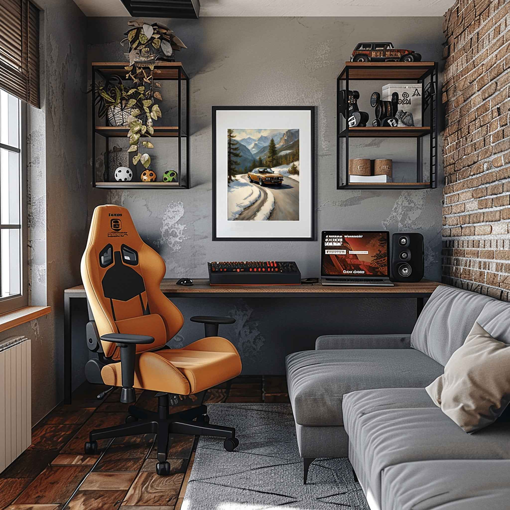 1973 Batmobile CSL Racer - Winter Edition | Poster Canvas - AquilVision