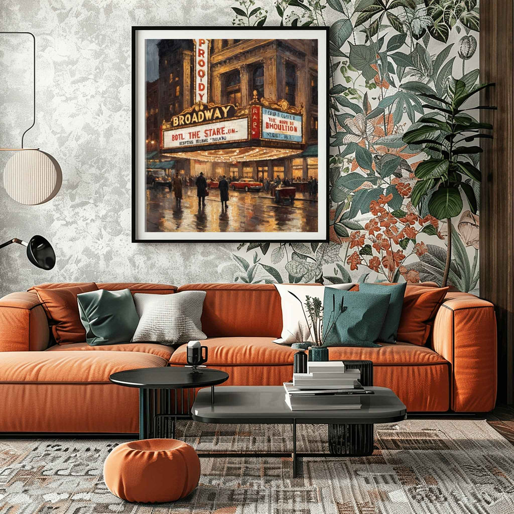 Broadway Poster Canvas Artwork - New York Collection