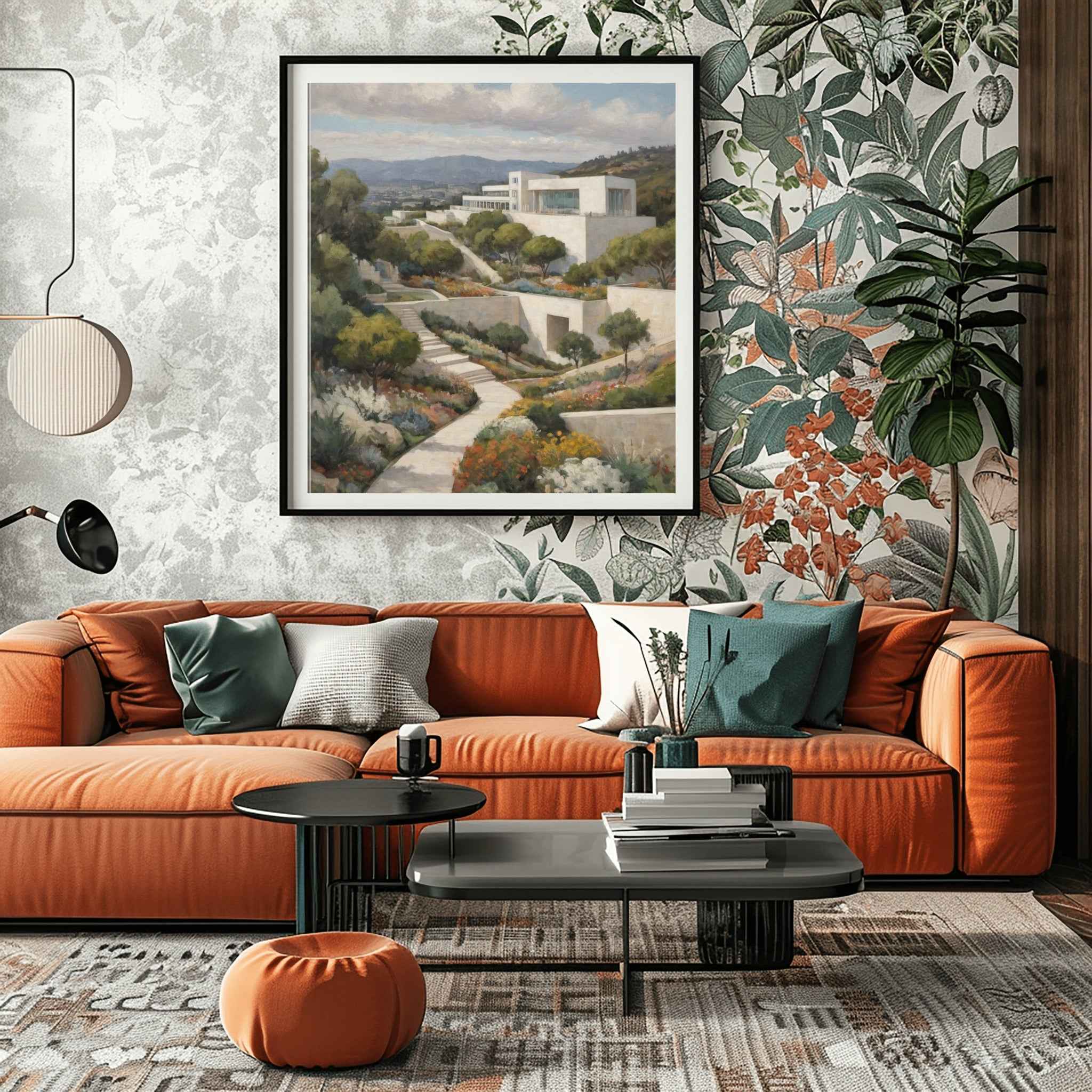 The Getty Center Poster Canvas Artwork - Los Angeles Collection