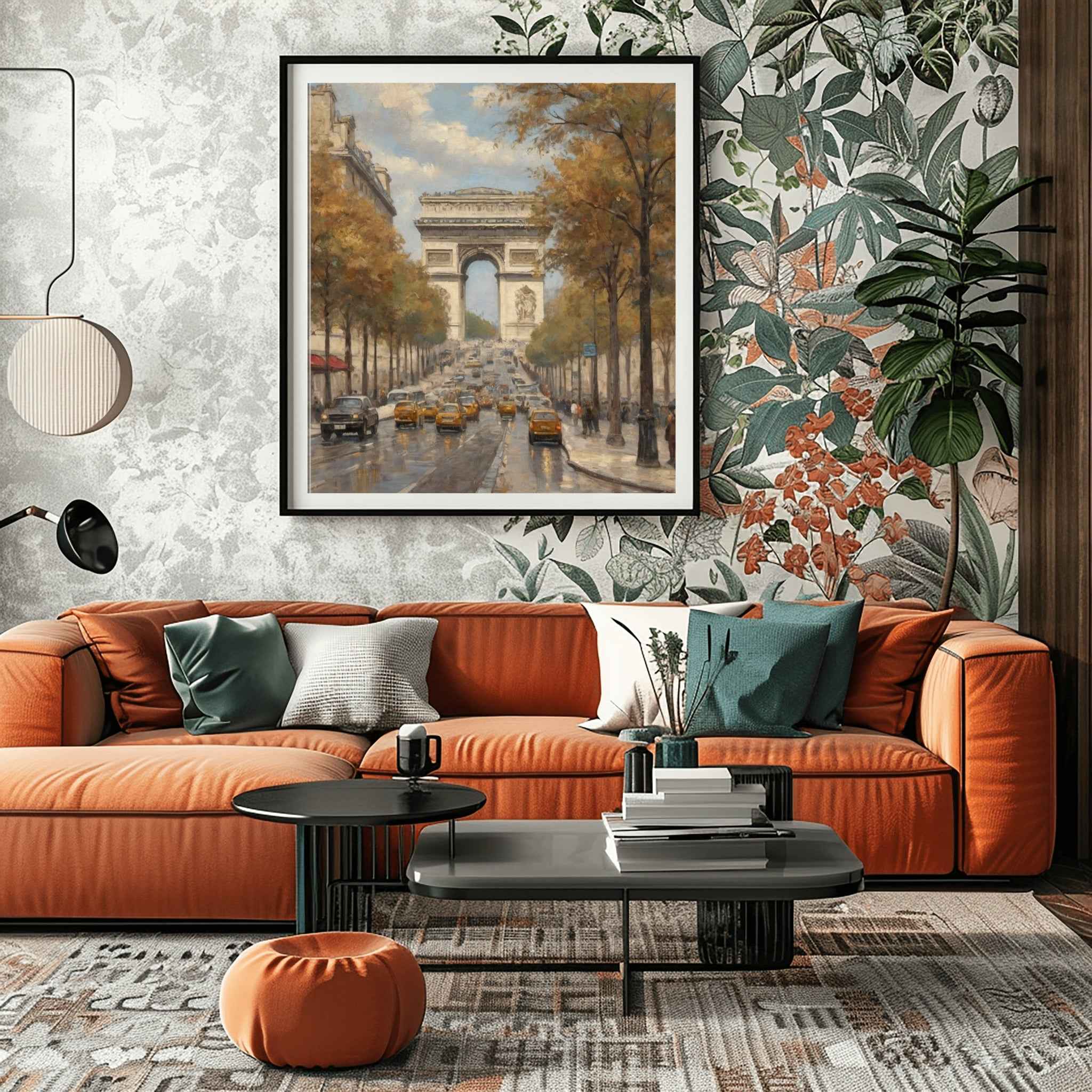 Arc de Triomphe Poster Canvas Artwork - Paris Collection