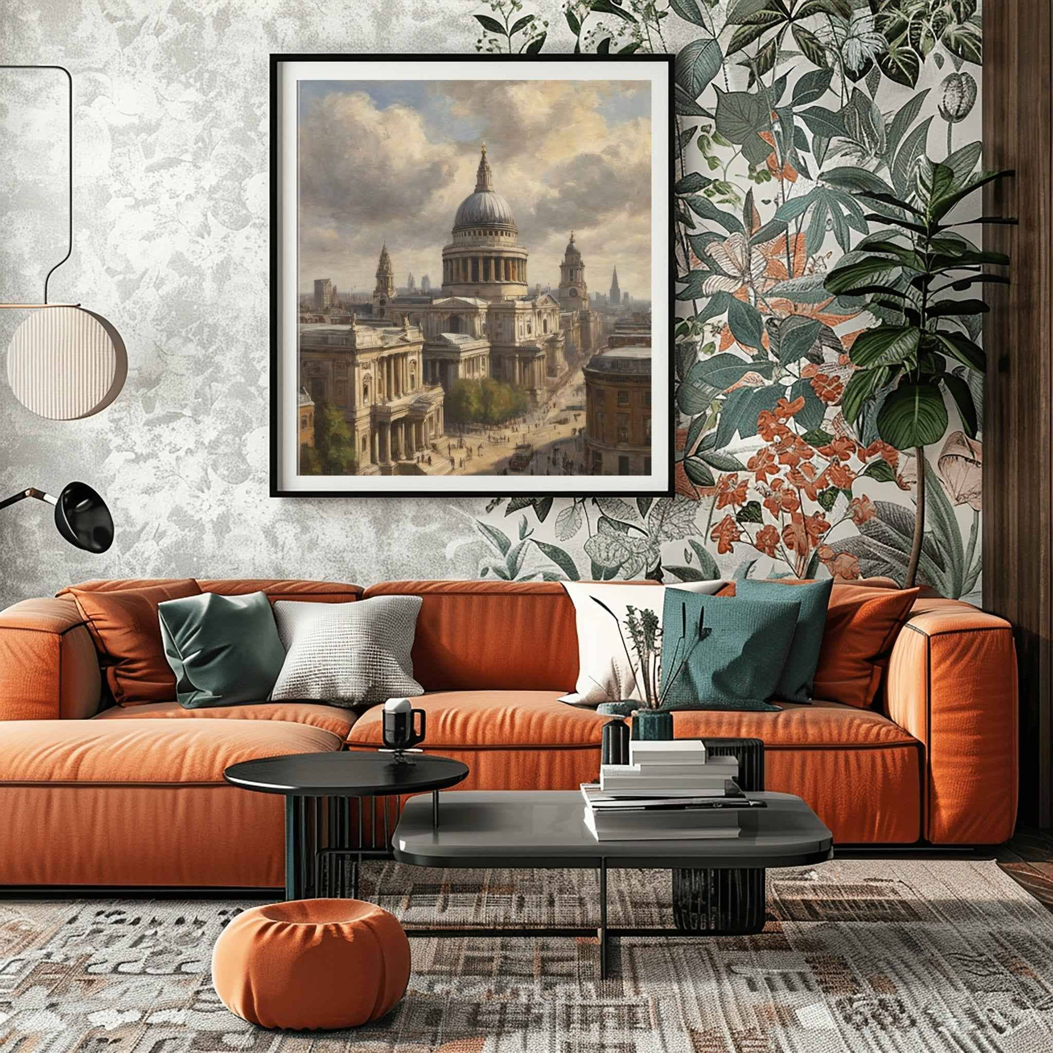 St Paul's Cathedral Poster Canvas Artwork - London Collection