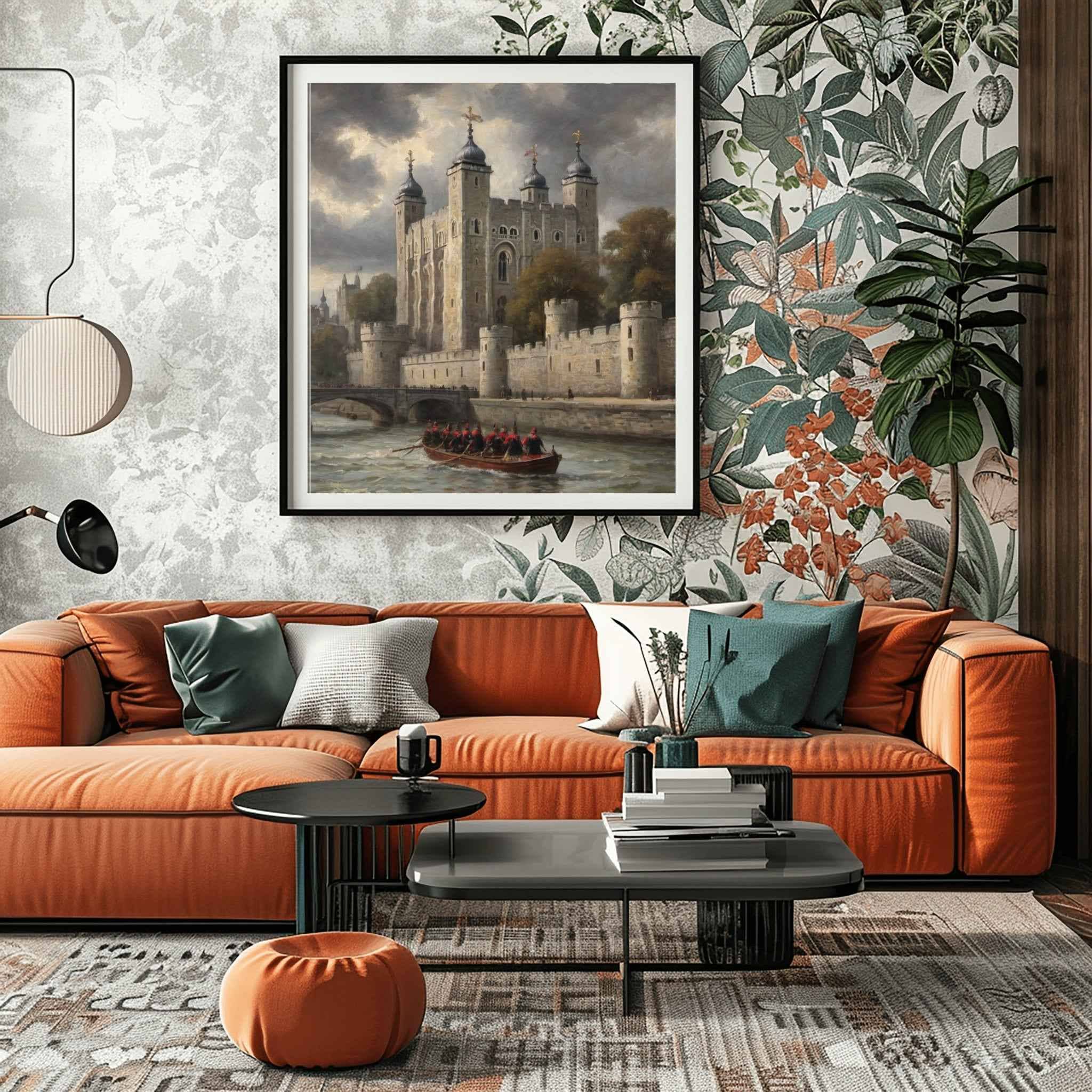 Tower of London Poster Canvas Artwork - London Collection