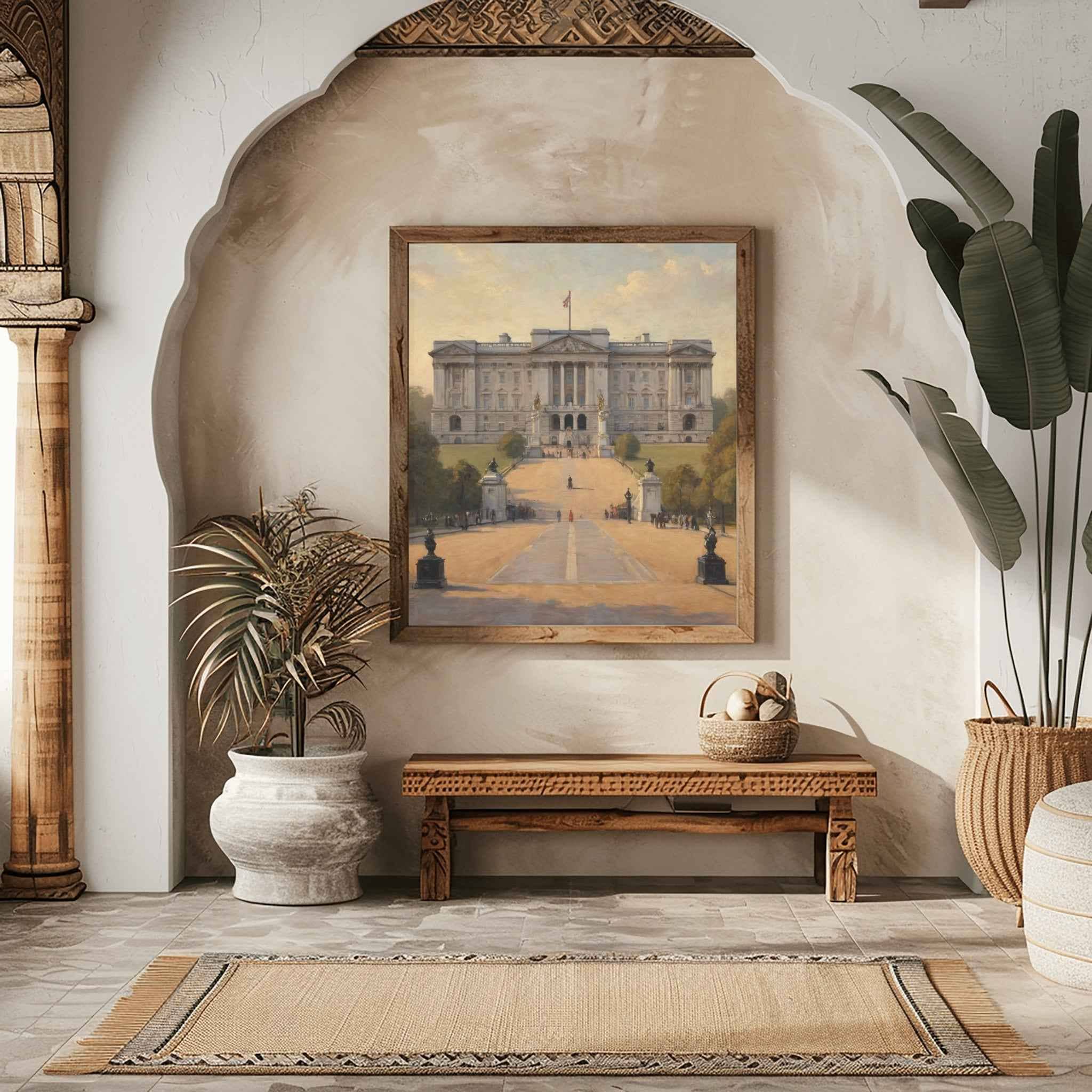 Buckingham Palace Poster Canvas Artwork - London Collection