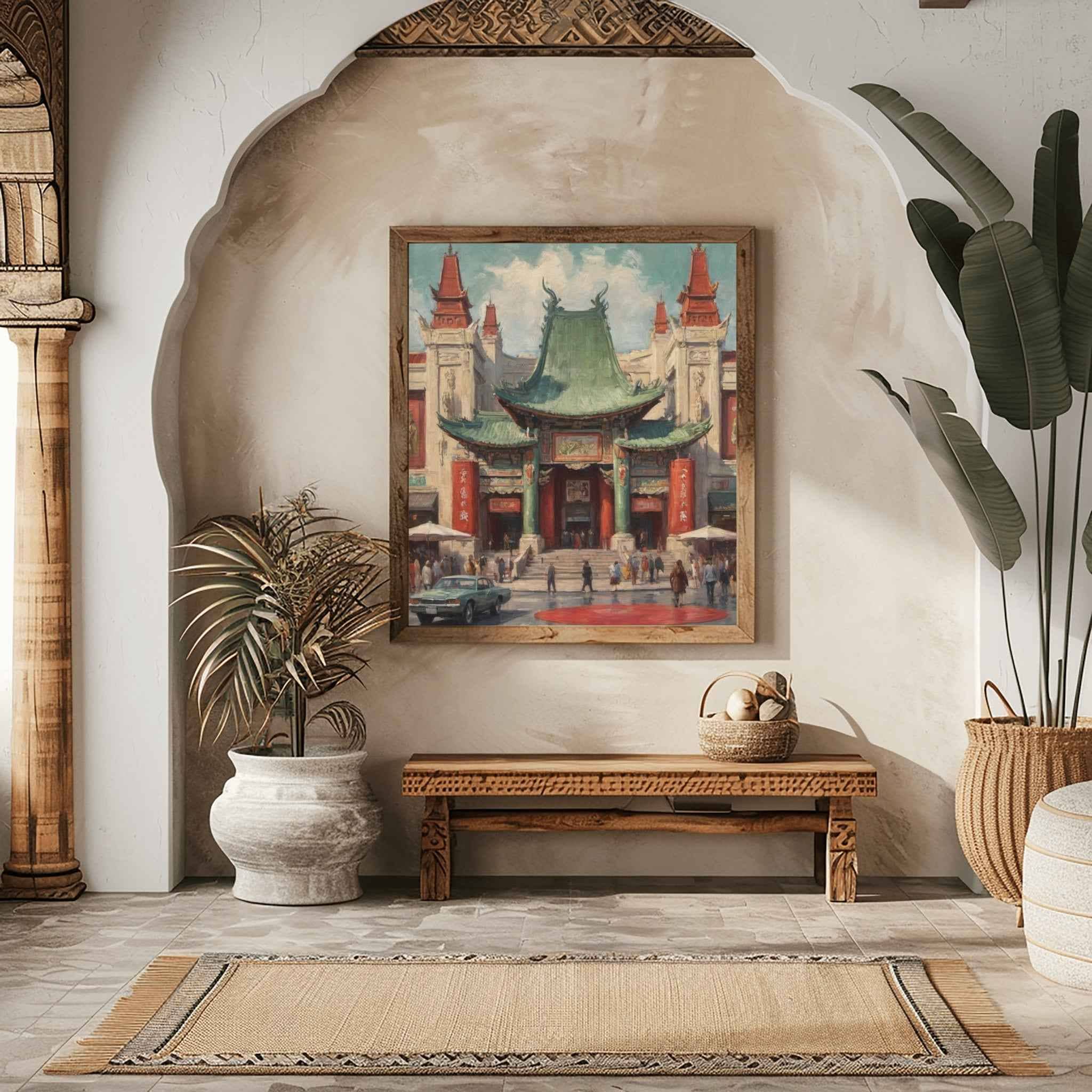 TCL Chinese Theatre Poster Canvas Artwork - Los Angeles Collection