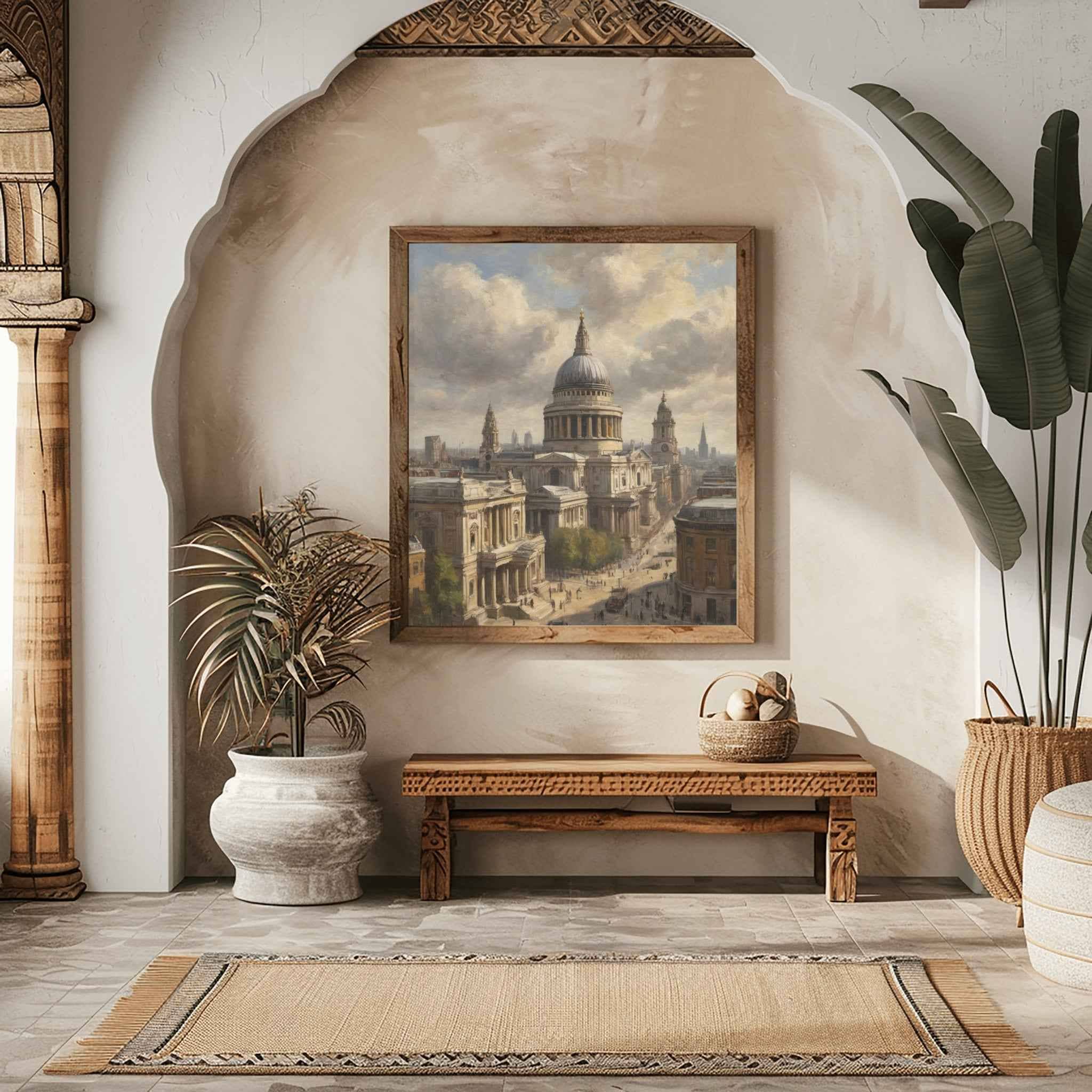 St Paul's Cathedral Poster Canvas Artwork - London Collection