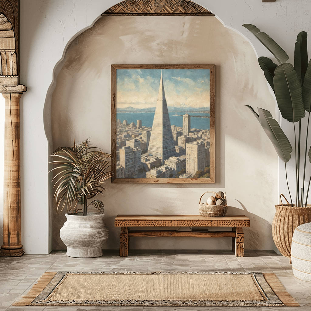 Transamerica Pyramid Poster Canvas Artwork - San Francisco Collection