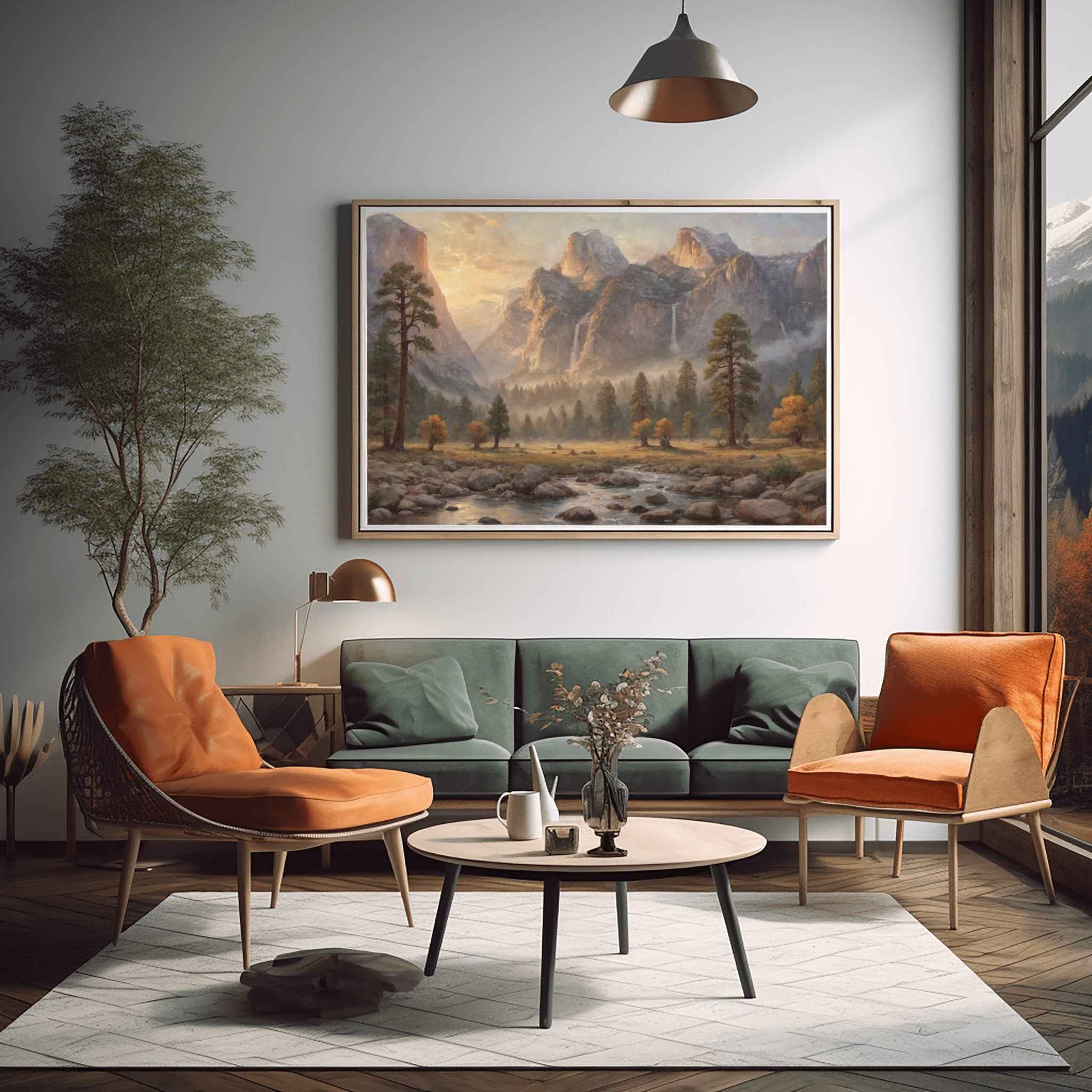 Granite Valley Poster Canvas Yosemite National Park Collection