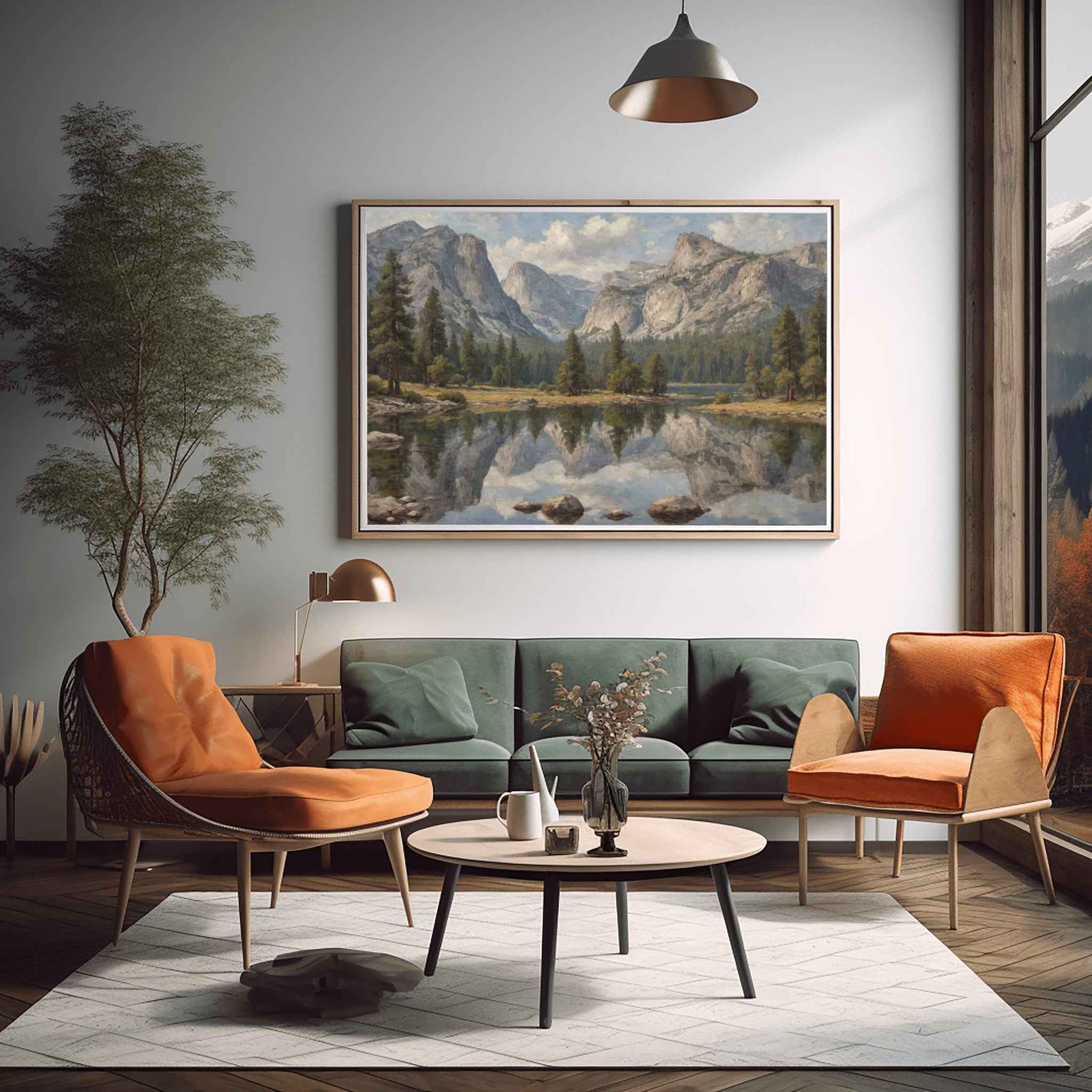 Mirror Lake Poster Canvas Yosemite National Park Collection