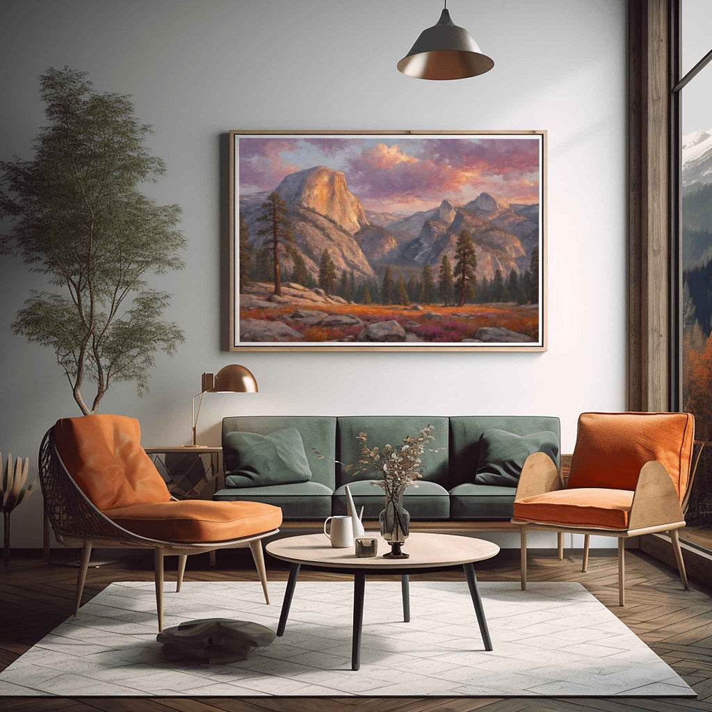 Half Dome Poster Canvas Yosemite National Park Collection