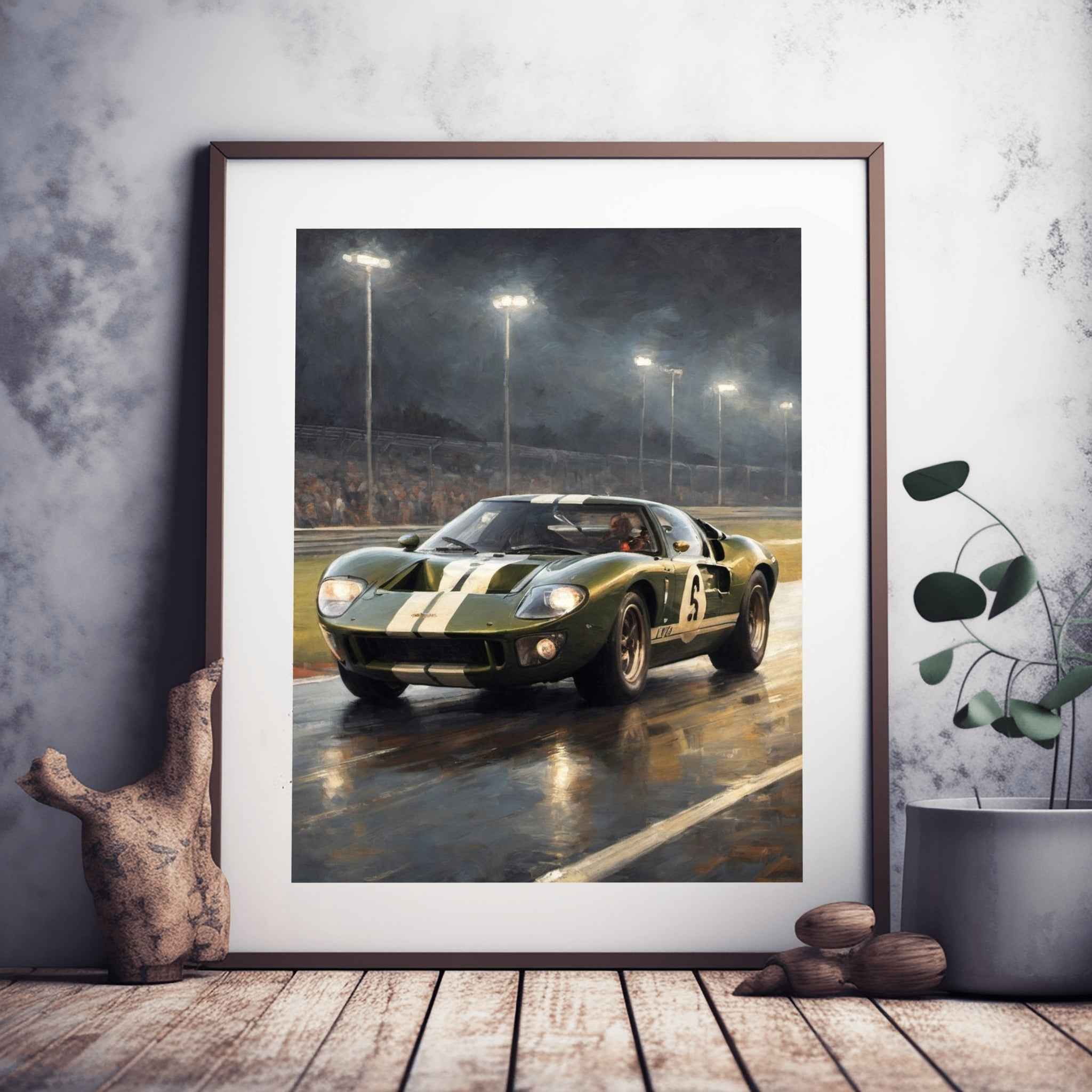 1966 Le Mans Victor - Night Edition | Poster Canvas - AquilVision