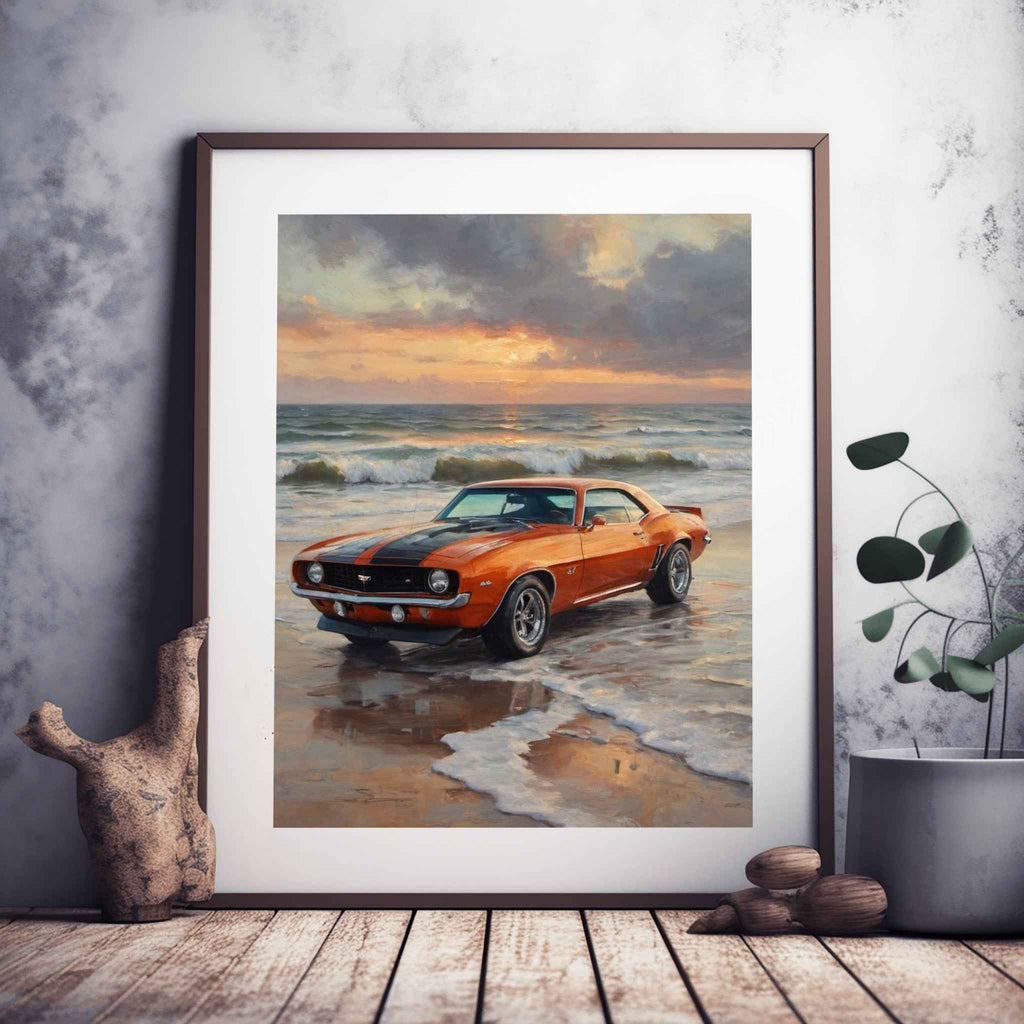 1969 Z28 Power Edition - Coastal Edition | Poster Canvas - AquilVision