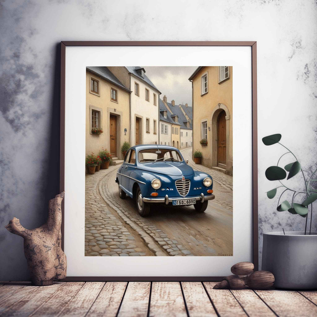 1960 Swedish Rally Legend - Town Edition | Poster Canvas - AquilVision