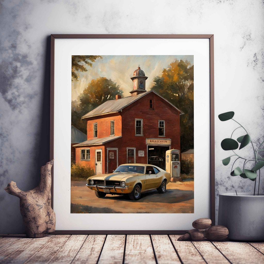1968 AMC Javelin Spirit - Garage Edition | Poster Canvas - AquilVision