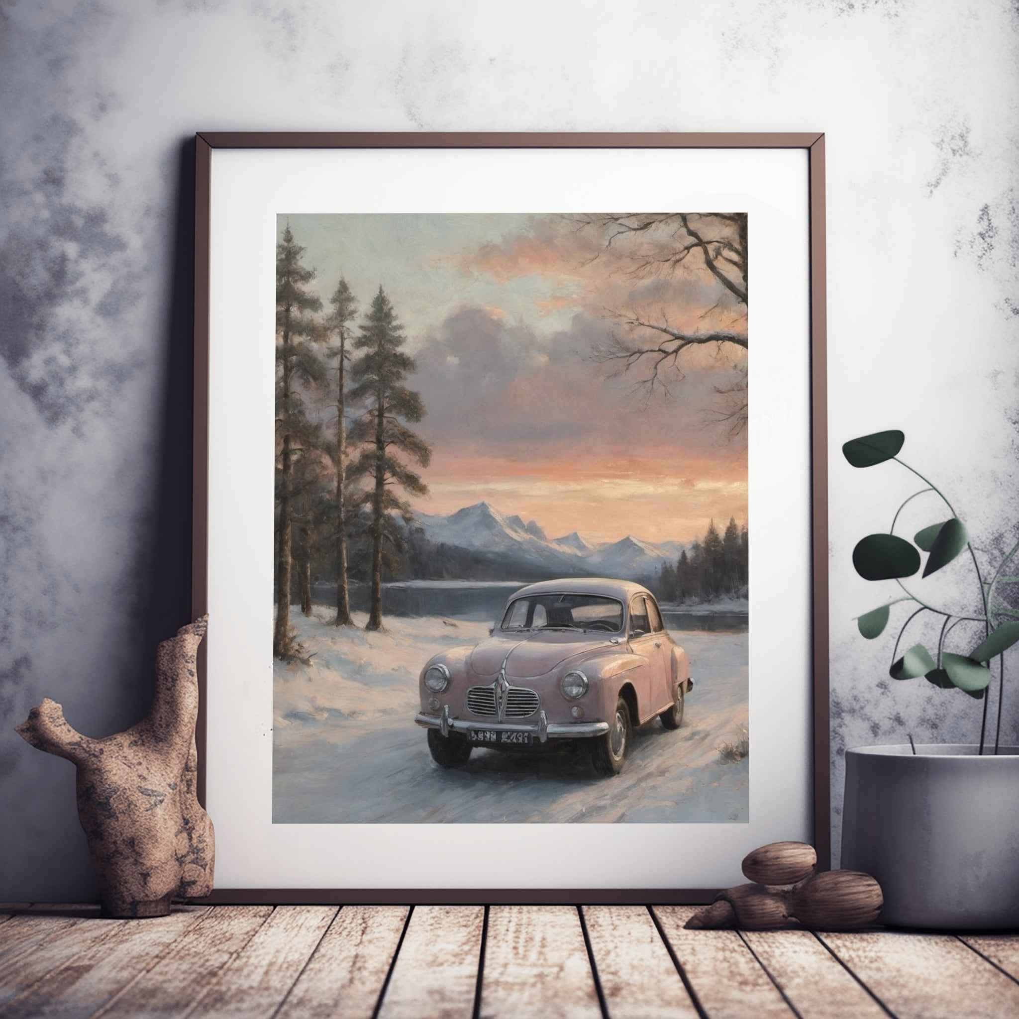 1960 Swedish Rally Legend - Lake Edition | Poster Canvas