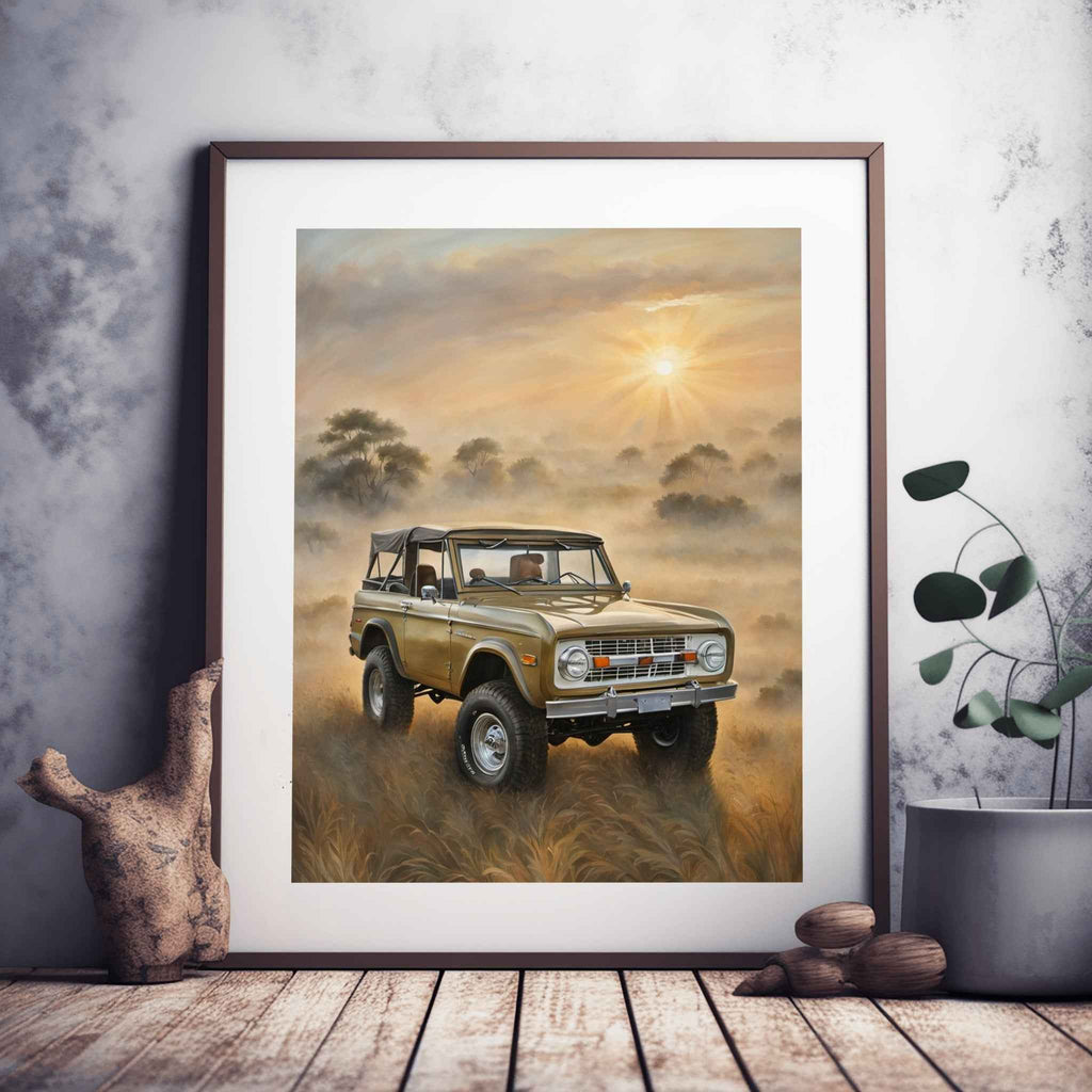 1973 FirstGen Bronco Spirit - Safari Edition | Poster Canvas - AquilVision