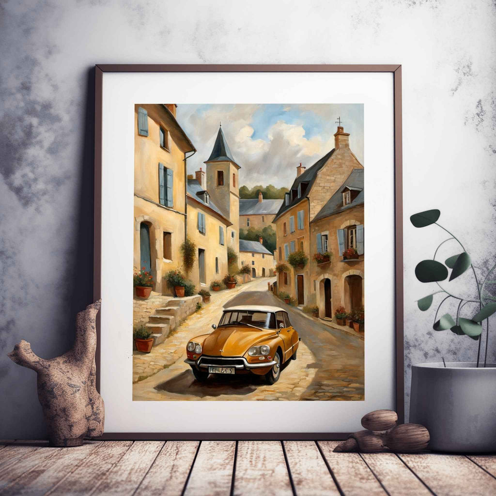 1970 French Hydropneumatic Art - Village Edition | Poster & Canvas - AquilVision