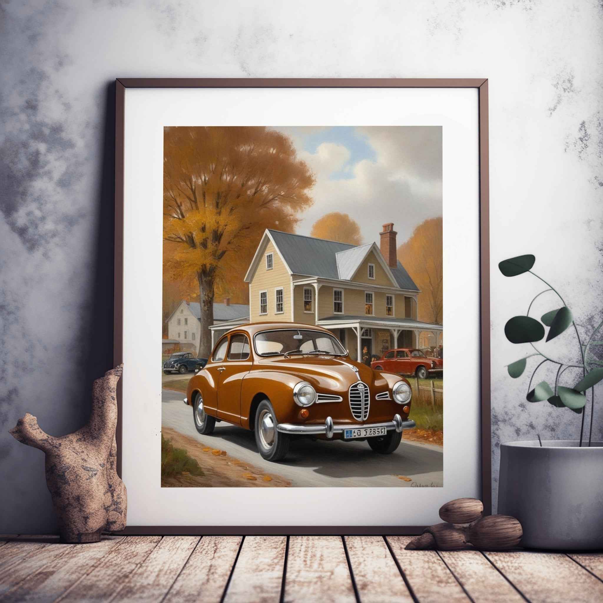 1960 Swedish Rally Legend - Autumn Edition | Poster Canvas