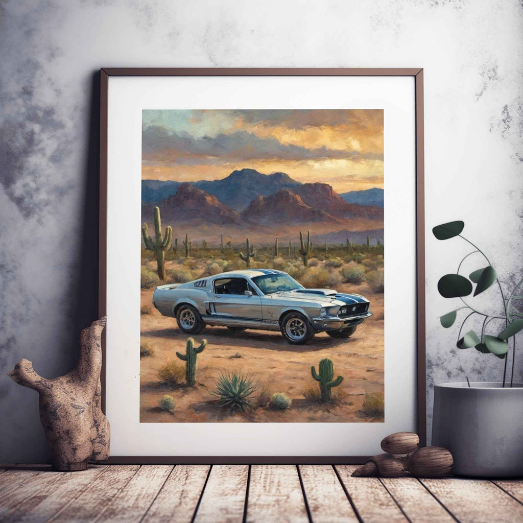 1968 Shelby Muscle Icon - Desert Edition | Poster Canvas - AquilVision