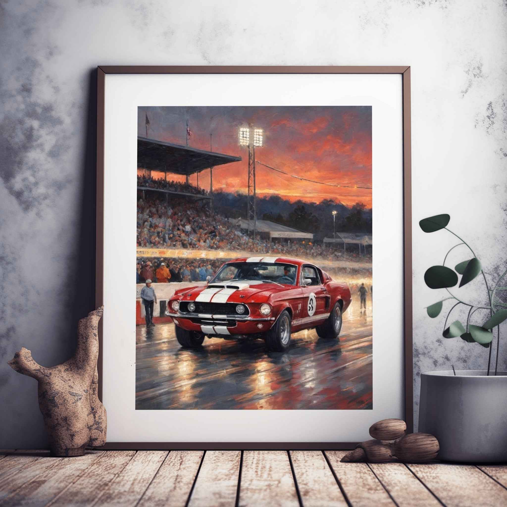 1968 Shelby Muscle Icon - Night Edition | Poster Canvas