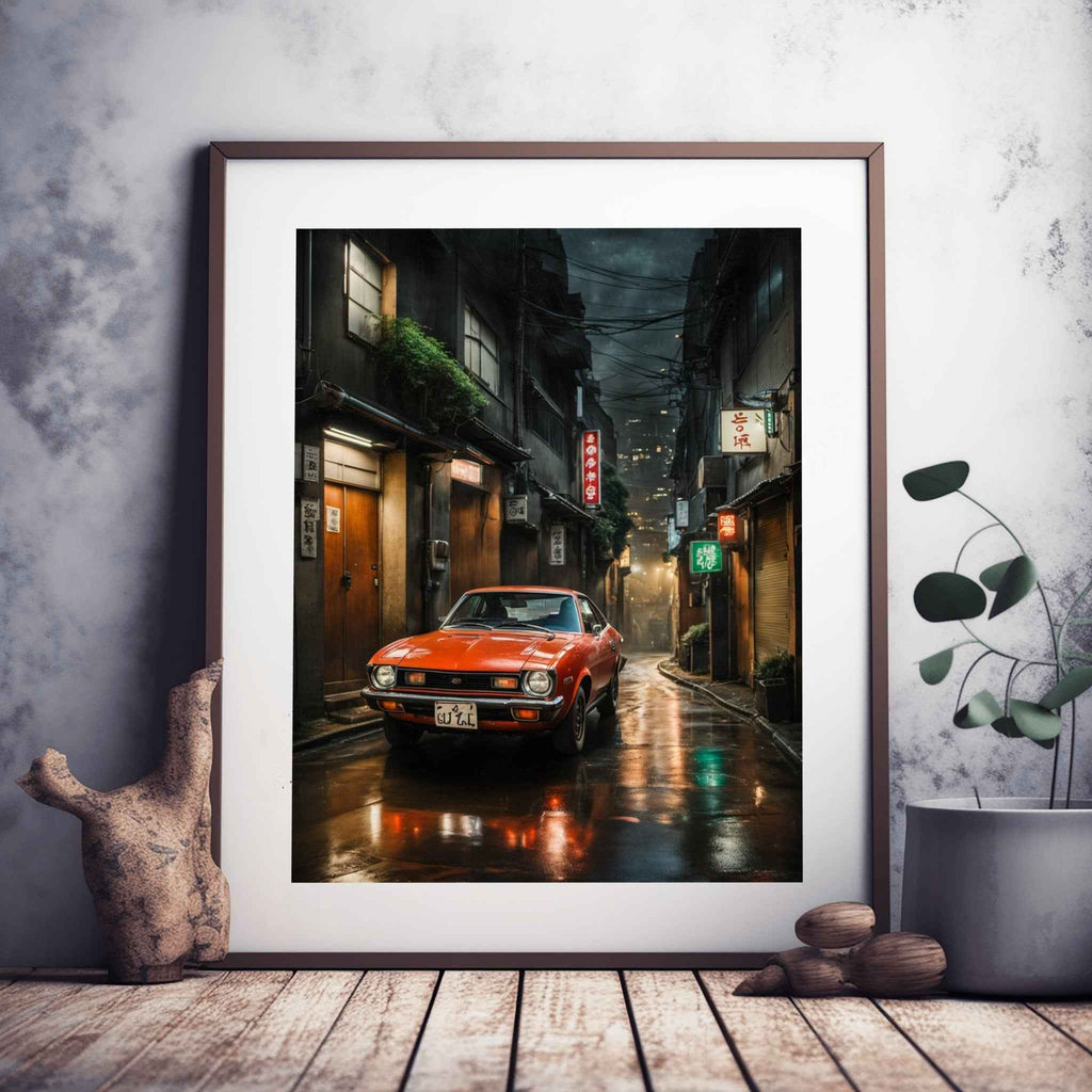 1974 Japanese GT Pioneer - Tokio Edition | Poster Canvas - AquilVision