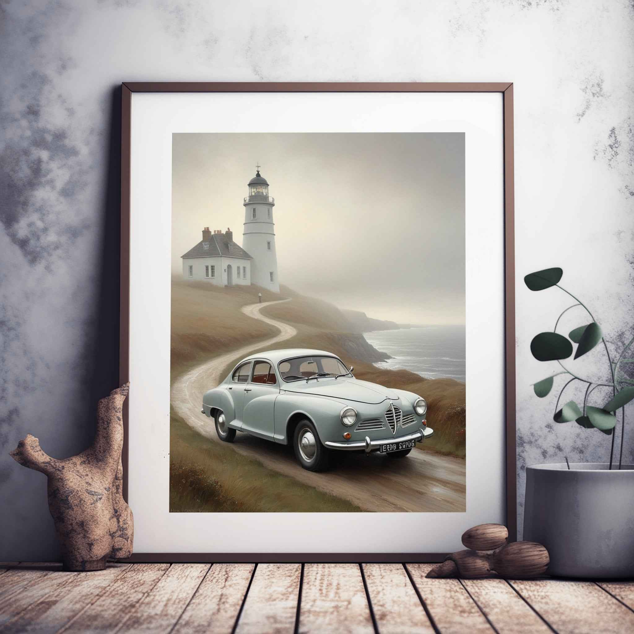 1960 Swedish Rally Legend - Lighthouse Edition | Poster Canvas