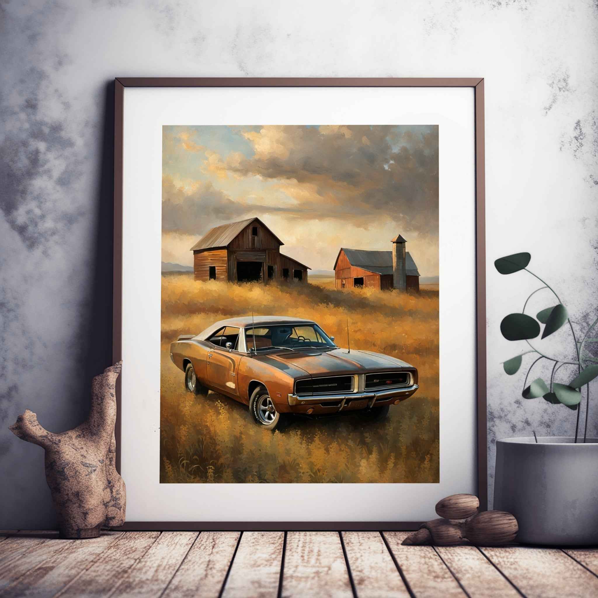 1969 RT Charger Power - Barn Edition | Poster Canvas - AquilVision