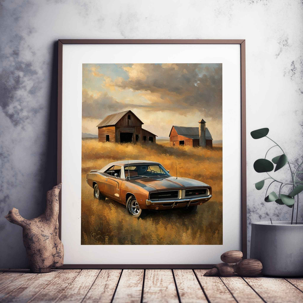 1969 RT Charger Power - Barn Edition | Poster Canvas - AquilVision
