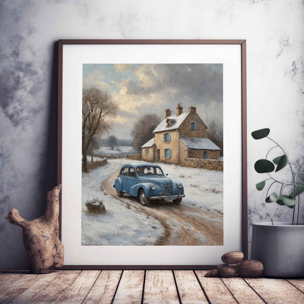 1952 French Economy Pioneer - Winter Edition | Poster Canvas - AquilVision
