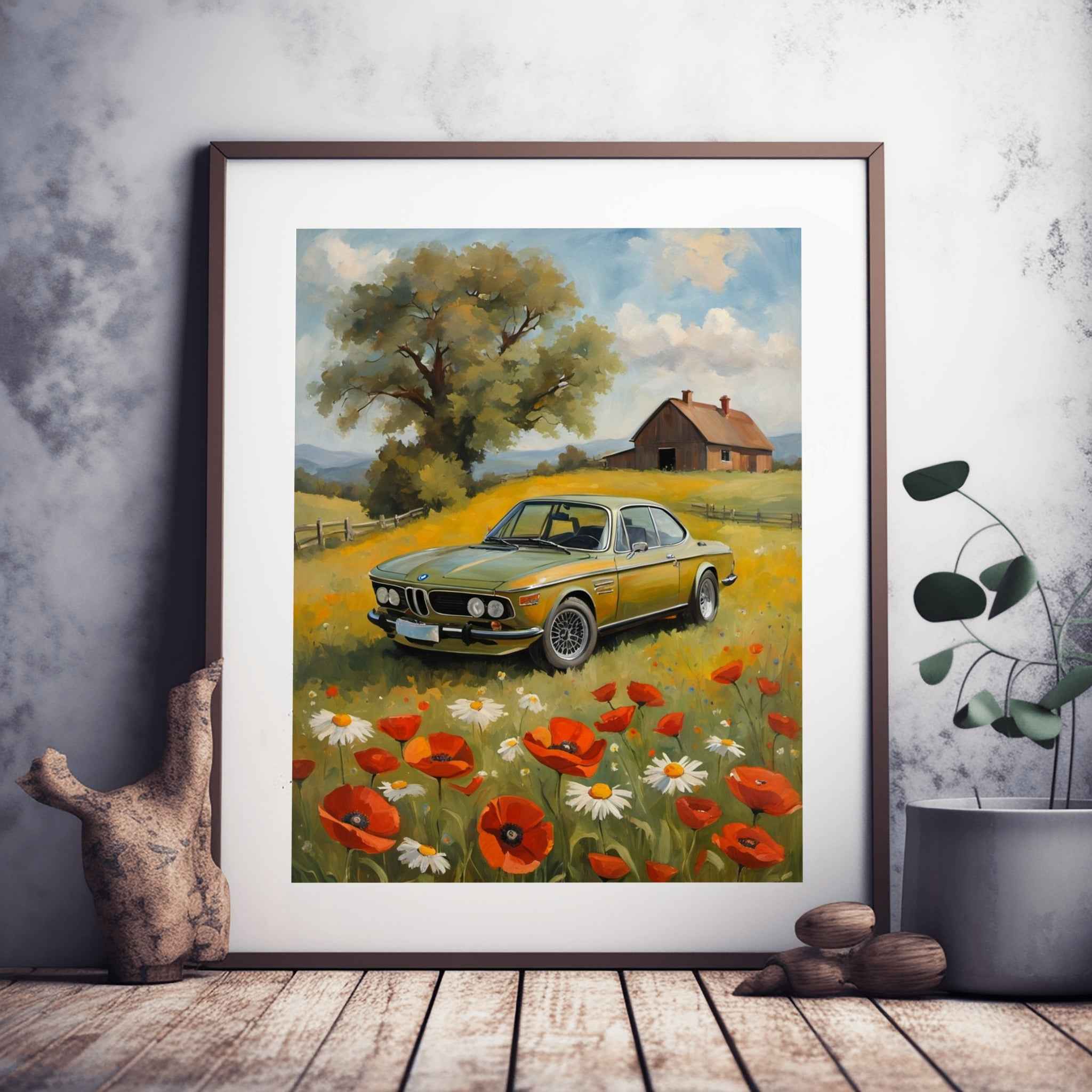 1973 Batmobile CSL Racer - Winter Edition | Poster Canvas - AquilVision