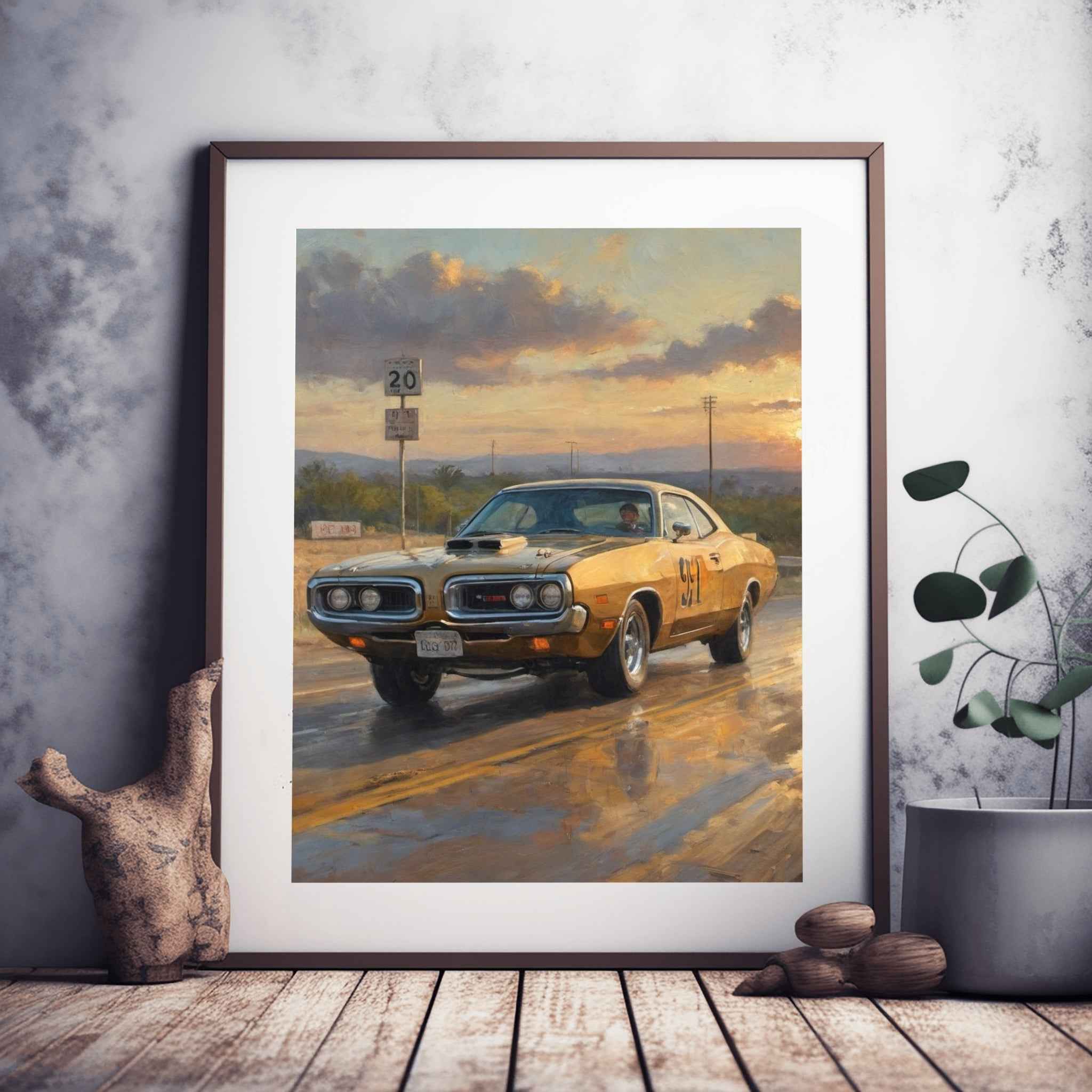 1971 Super Bee Spirit - Race Track Edition | Poster Canvas
