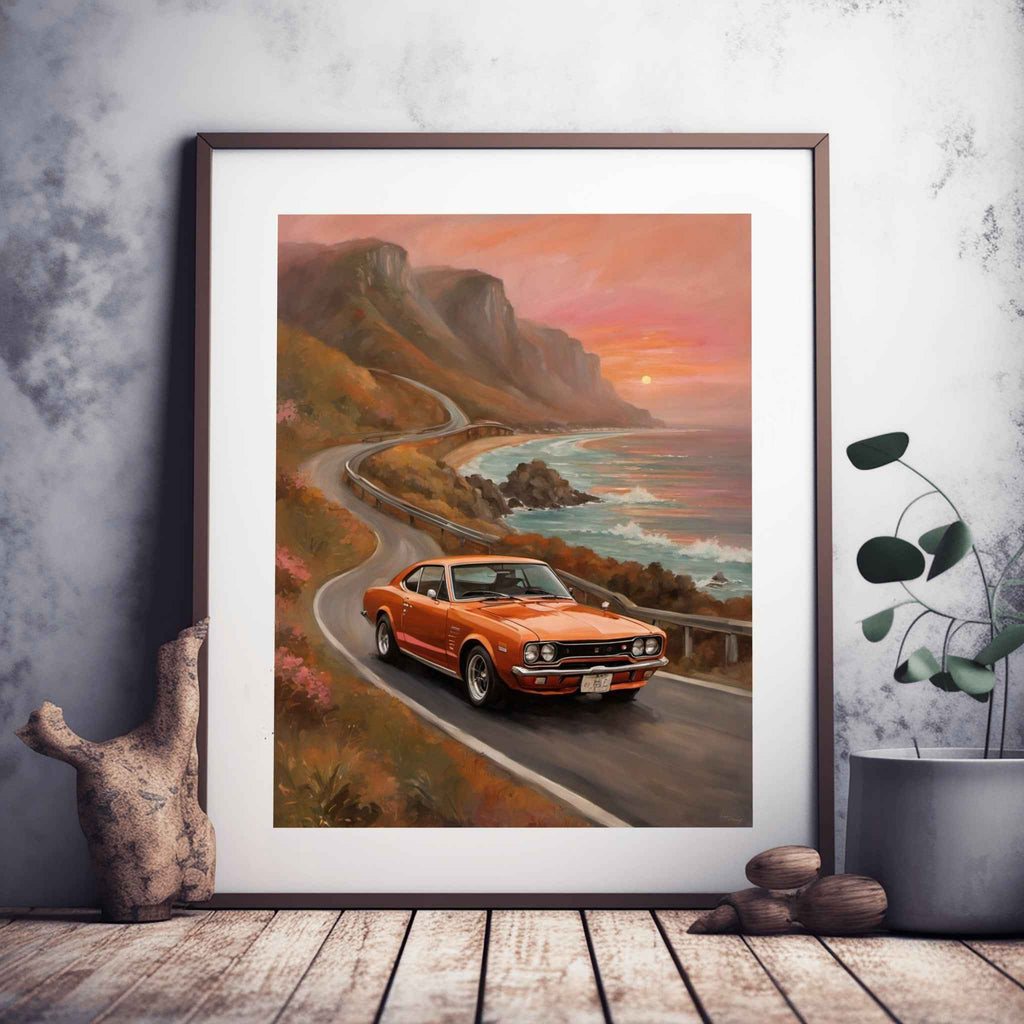 1971 Hakosuka GTR Legend - Beach Edition | Poster Canvas - AquilVision