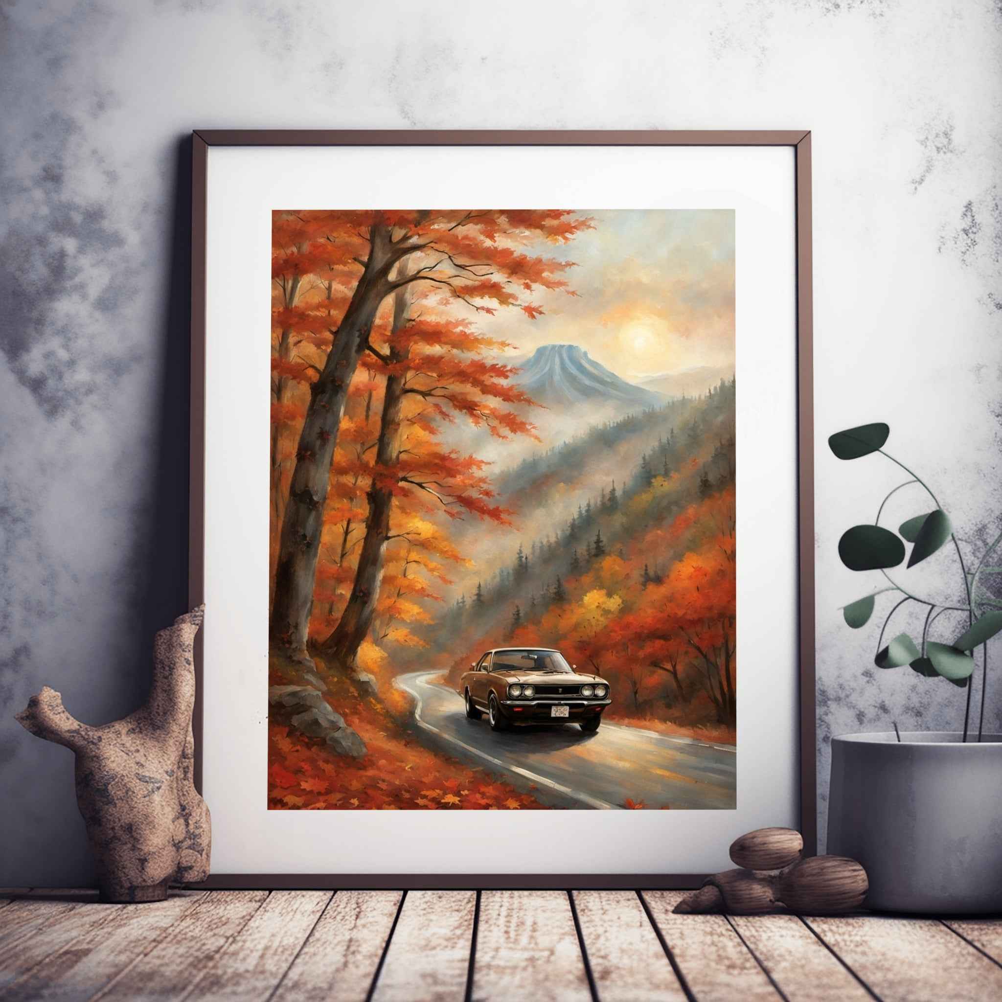 1971 Hakosuka GT-R Legend - Autumn Edition | Poster Canvas
